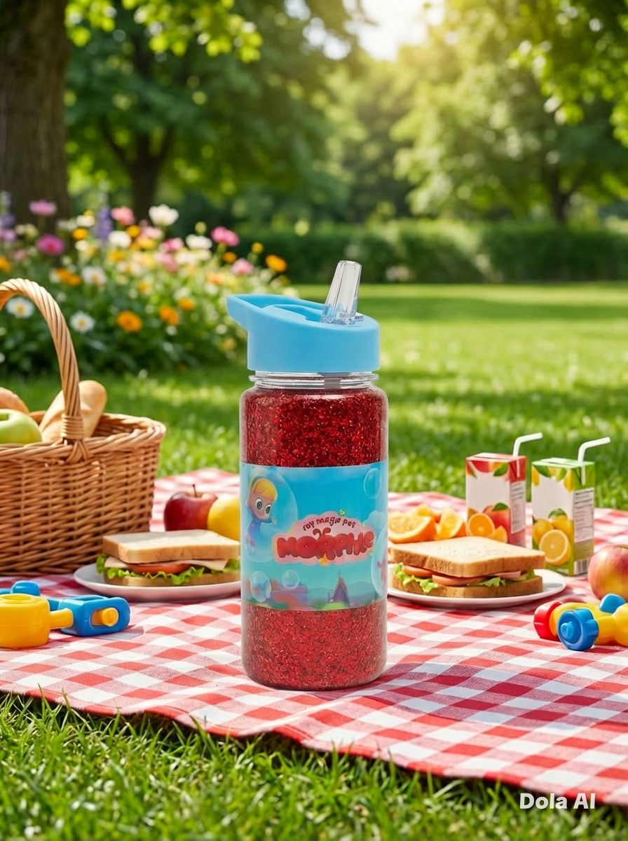10oz Kids Snowglobe Water Bottle β Morphle Wrap