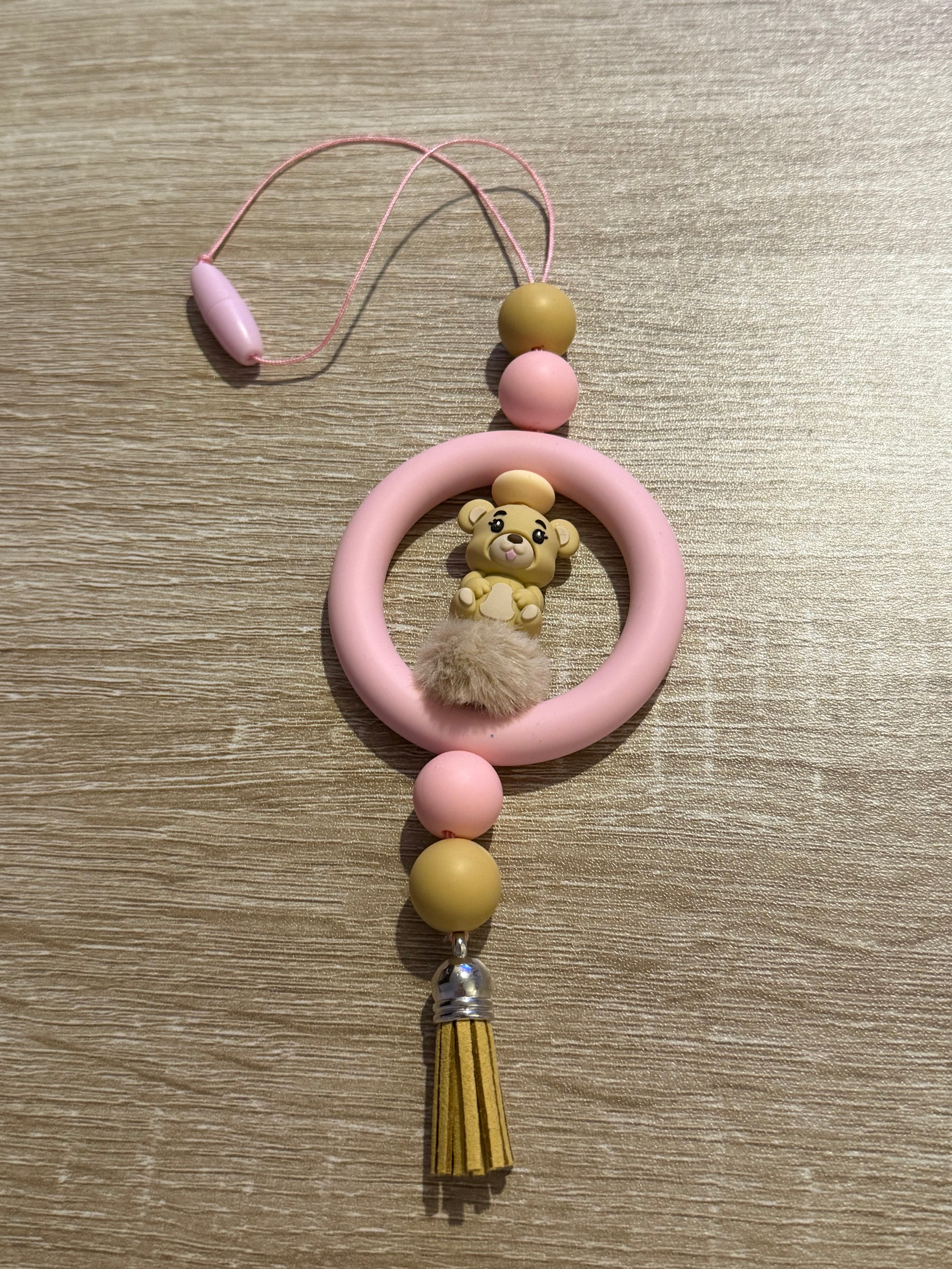 “Bear” Rear View Mirror Car Charm