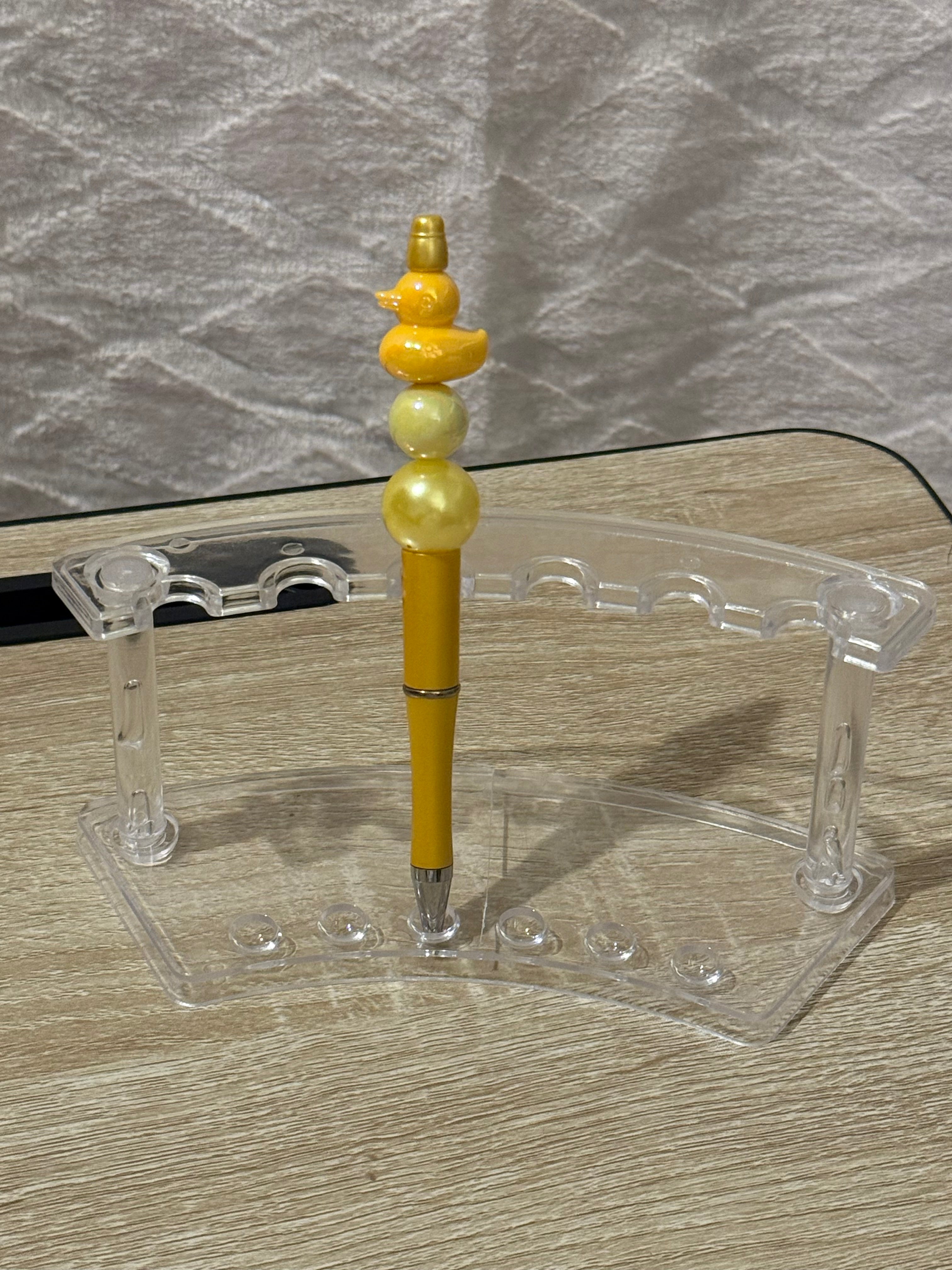 Yellow “Duck” Beaded Pen