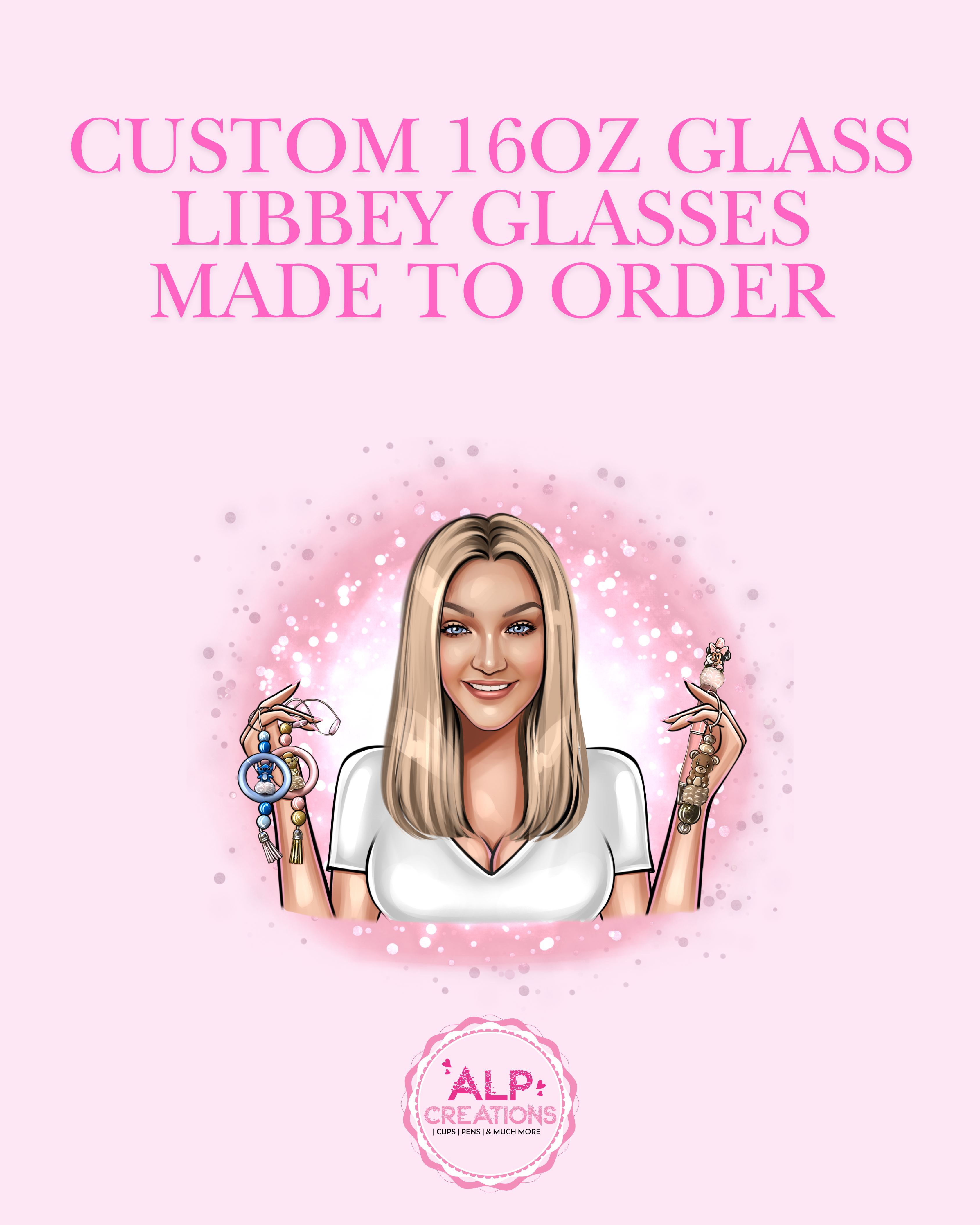 16oz Custom Libbey Glass – Made to Order