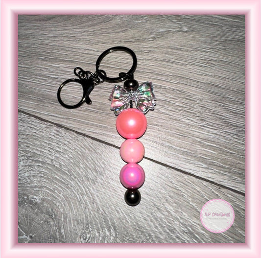 Bow Beaded Keyring