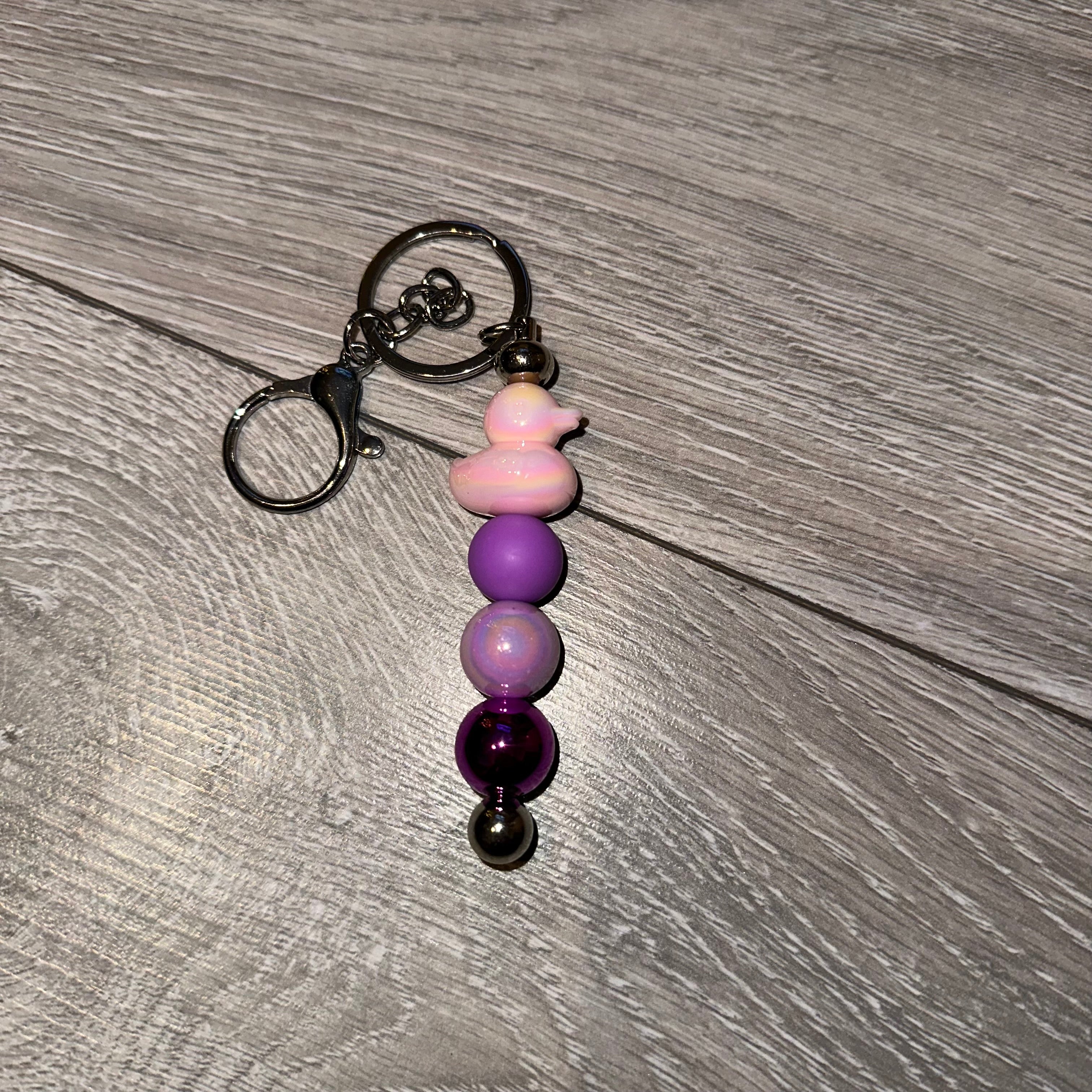 “Duck” Beaded Keyring