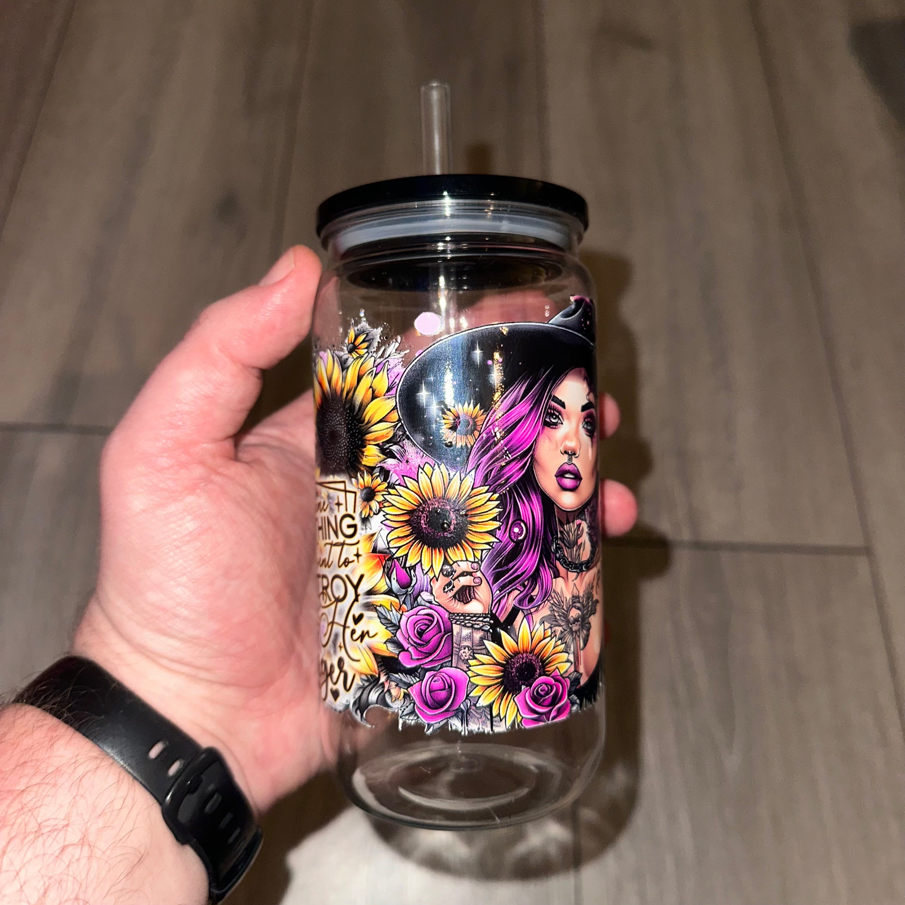 16oz “She Overcome Everything” Plastic Libbey Cup