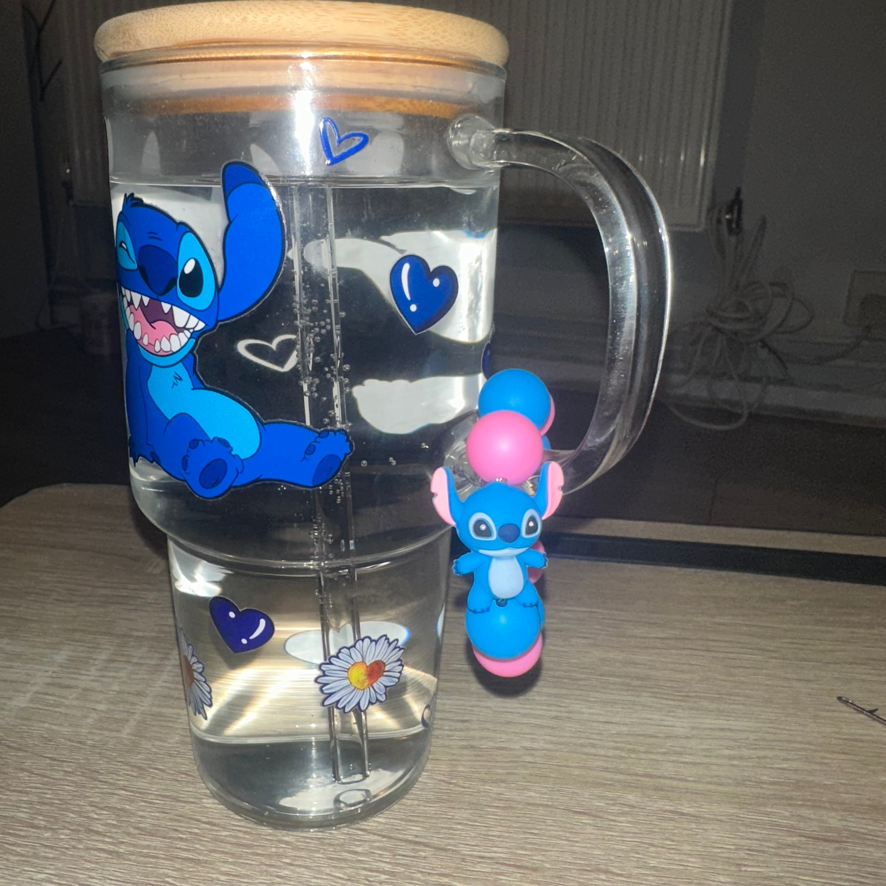 “Blue Alien” Cup Charm
