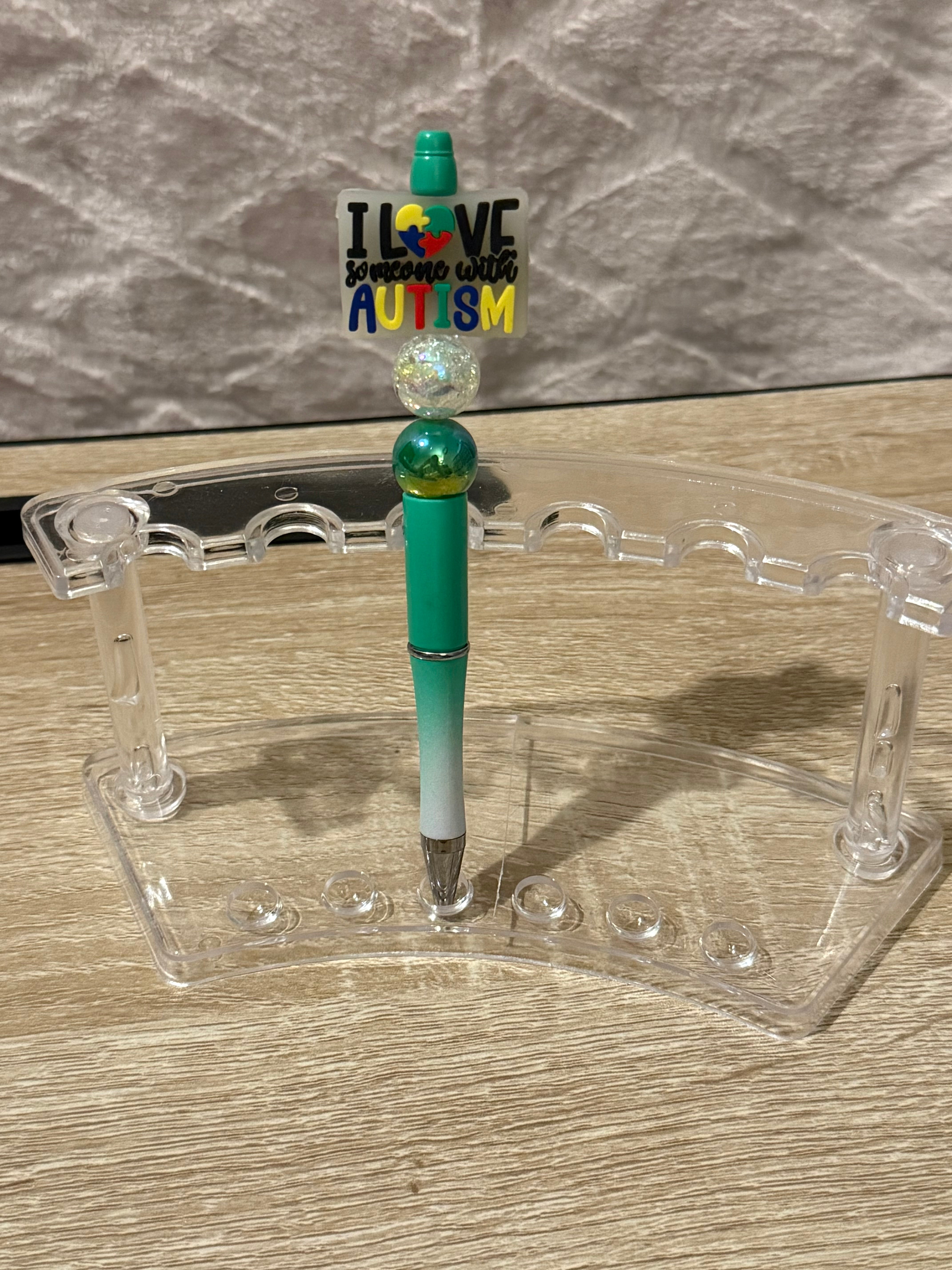 Green Ombré “I Love Someone With Autism” Focal Pen