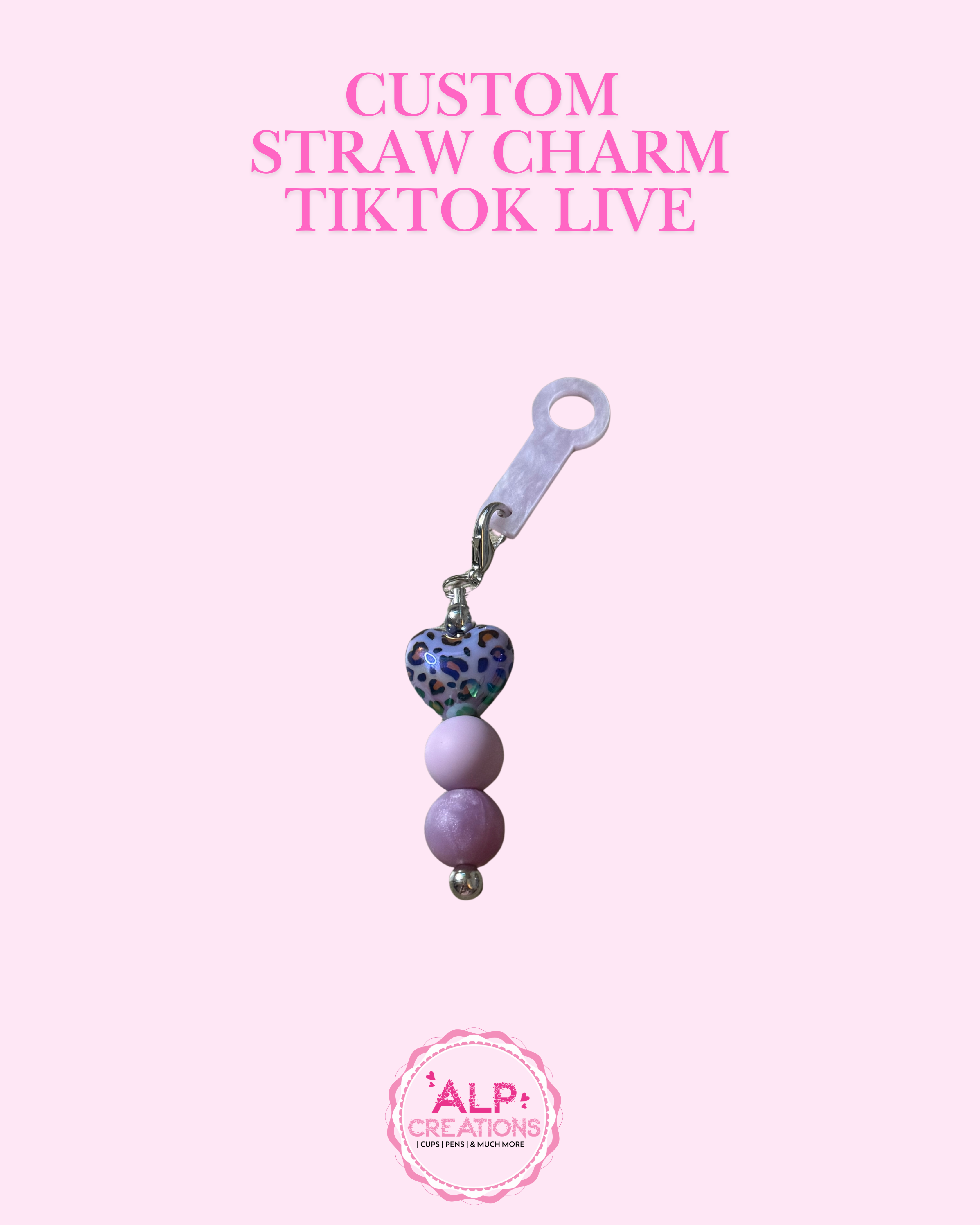 Custom Straw Charm