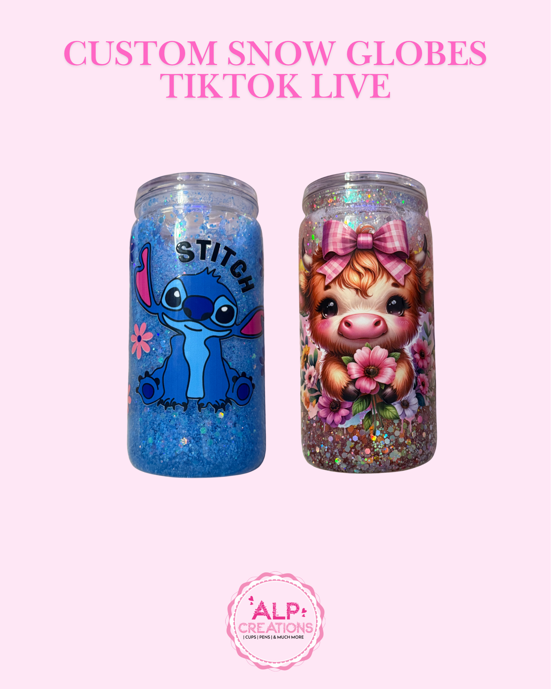 Snow Globe 16oz Cup TikTok Live