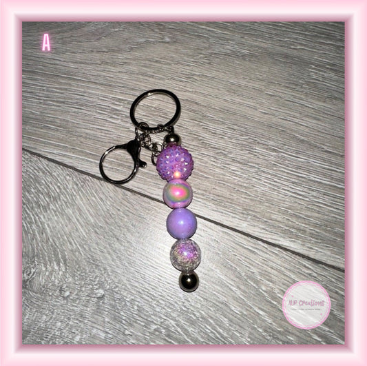 Beaded keyrings