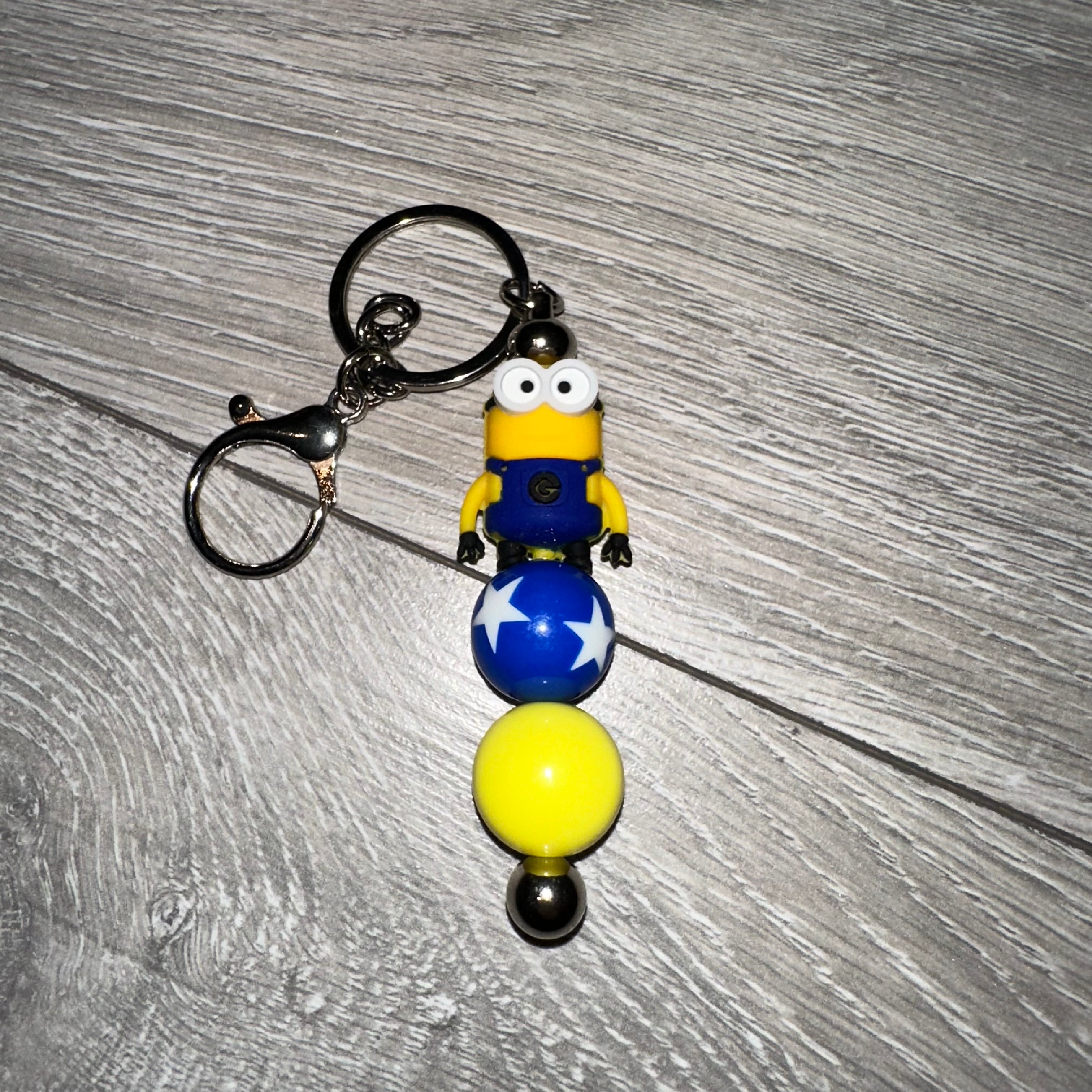 “Yellow Two Eyed Creature” Focal Keyring