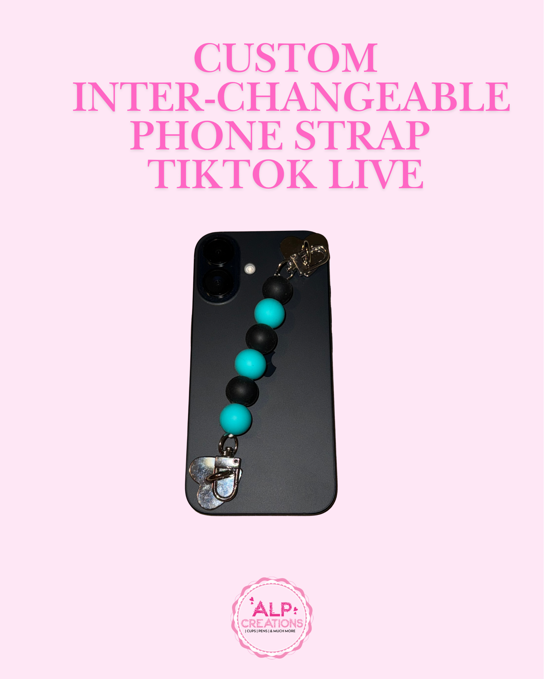 Custom Inter-Changeable Phone Strap TikTok Live