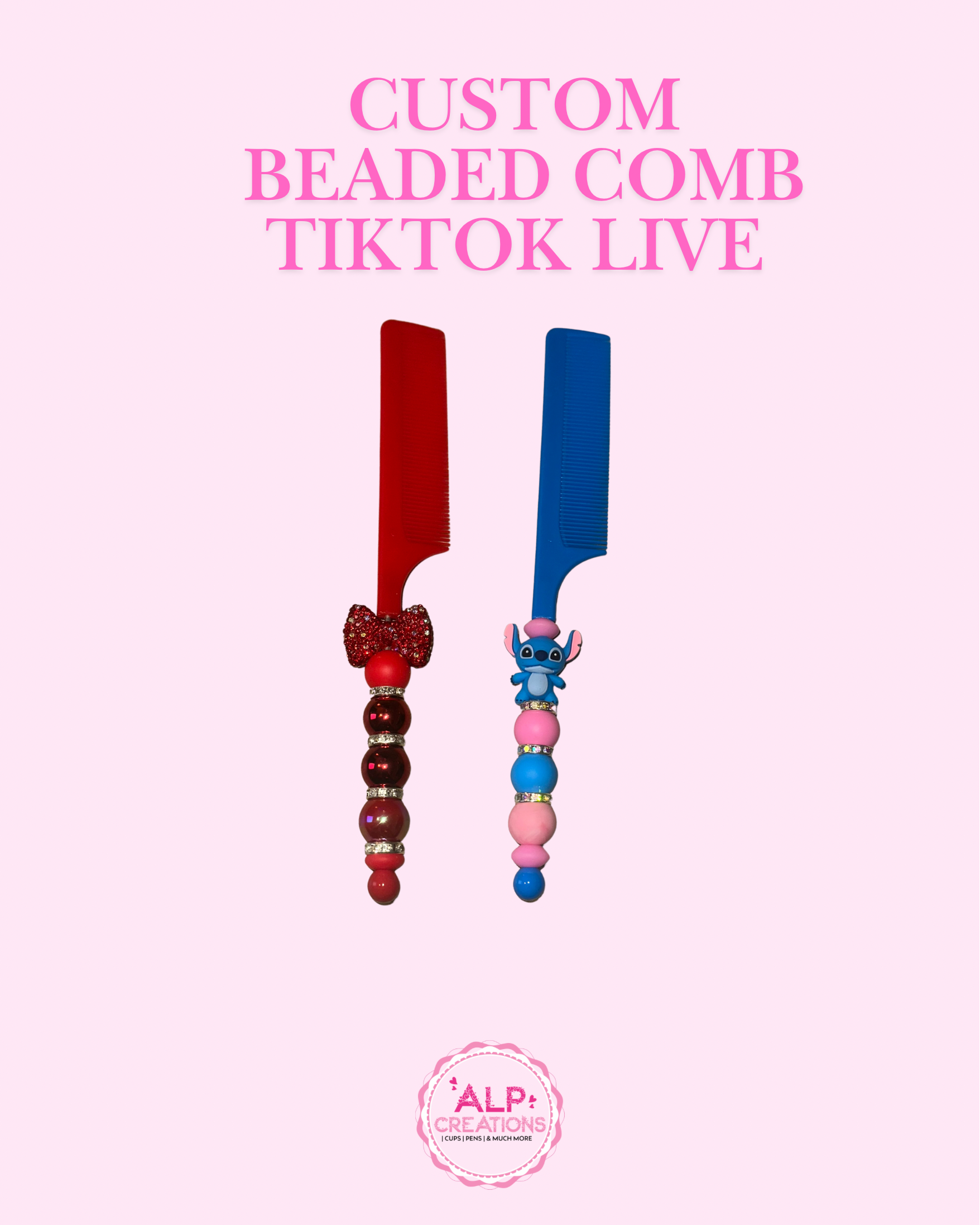 Custom Beaded Comb TikTok Live