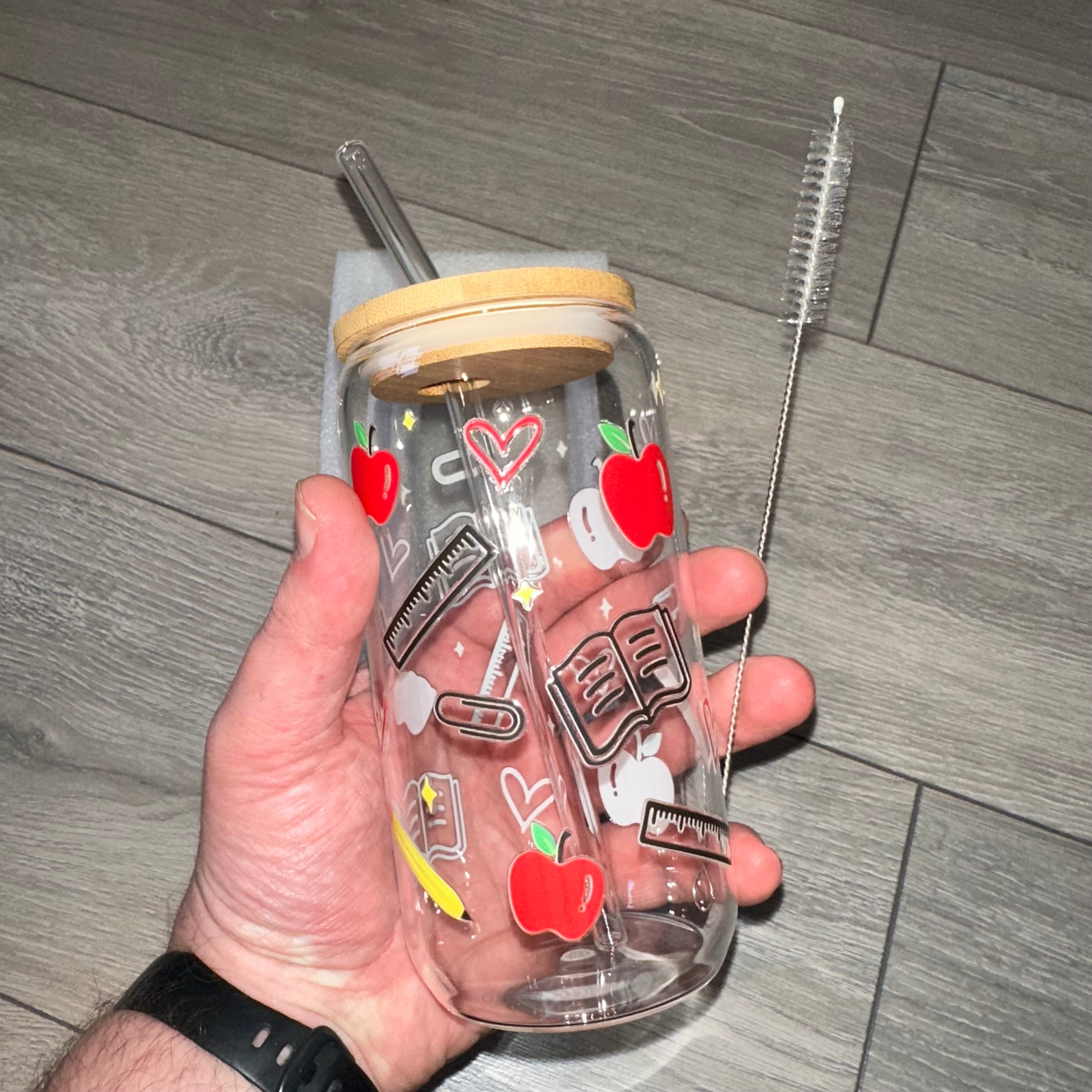 16oz “Teacher” Libbey Glass