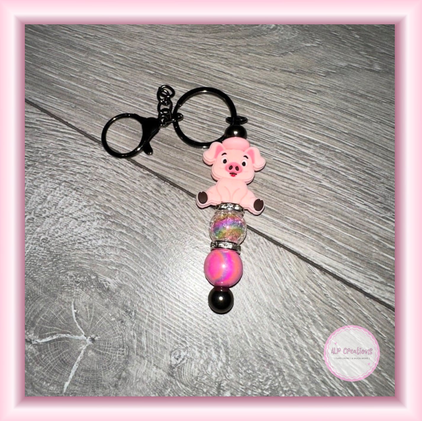 “Pig” Focal Keyring