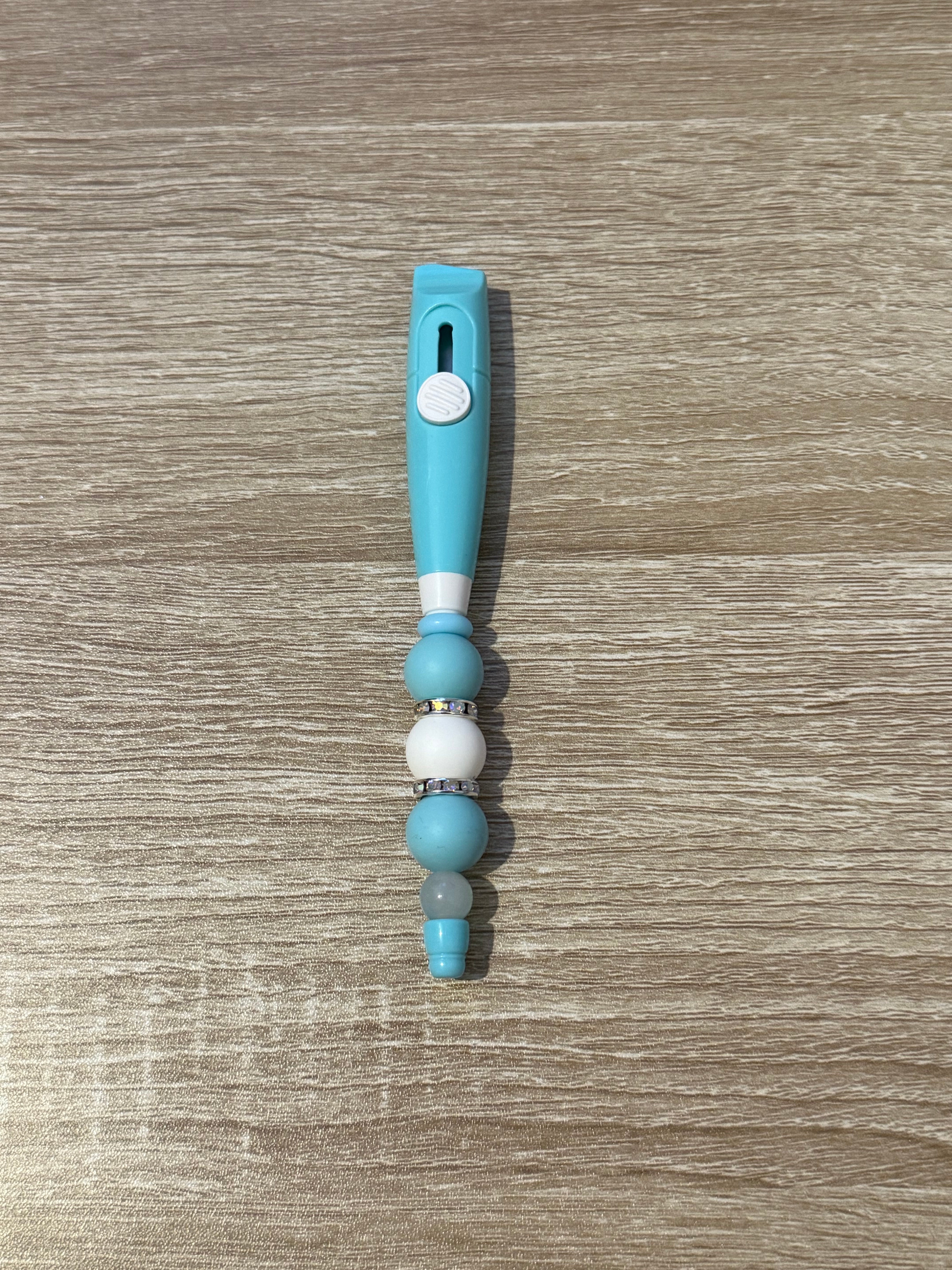 Blue Beaded Box Cutter/Opener