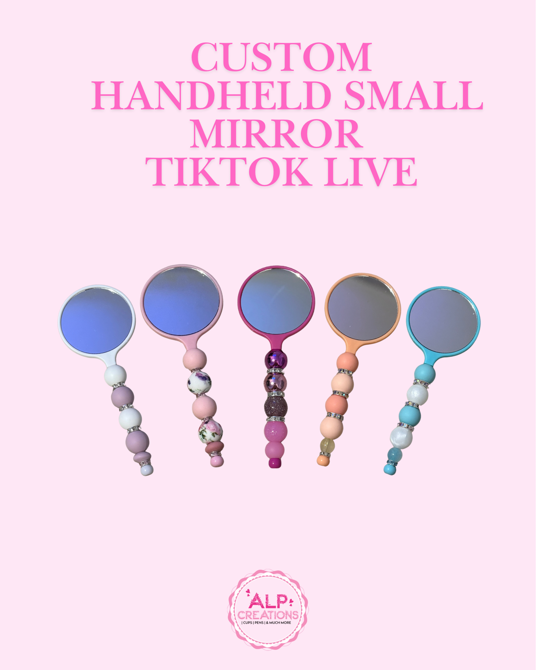 Custom Handheld Small Mirror TikTok Live