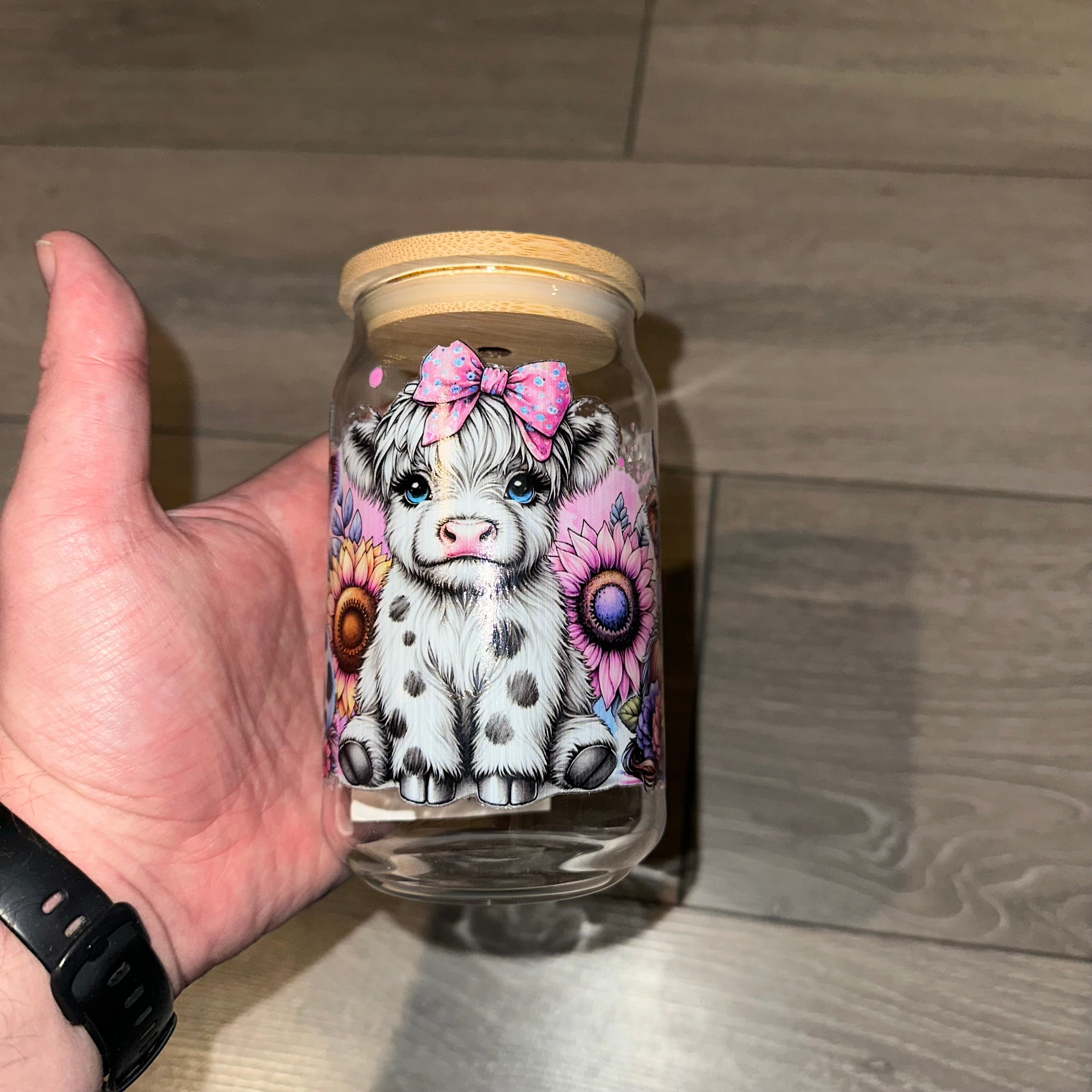 16oz “Highland Cow” Libbey Glass