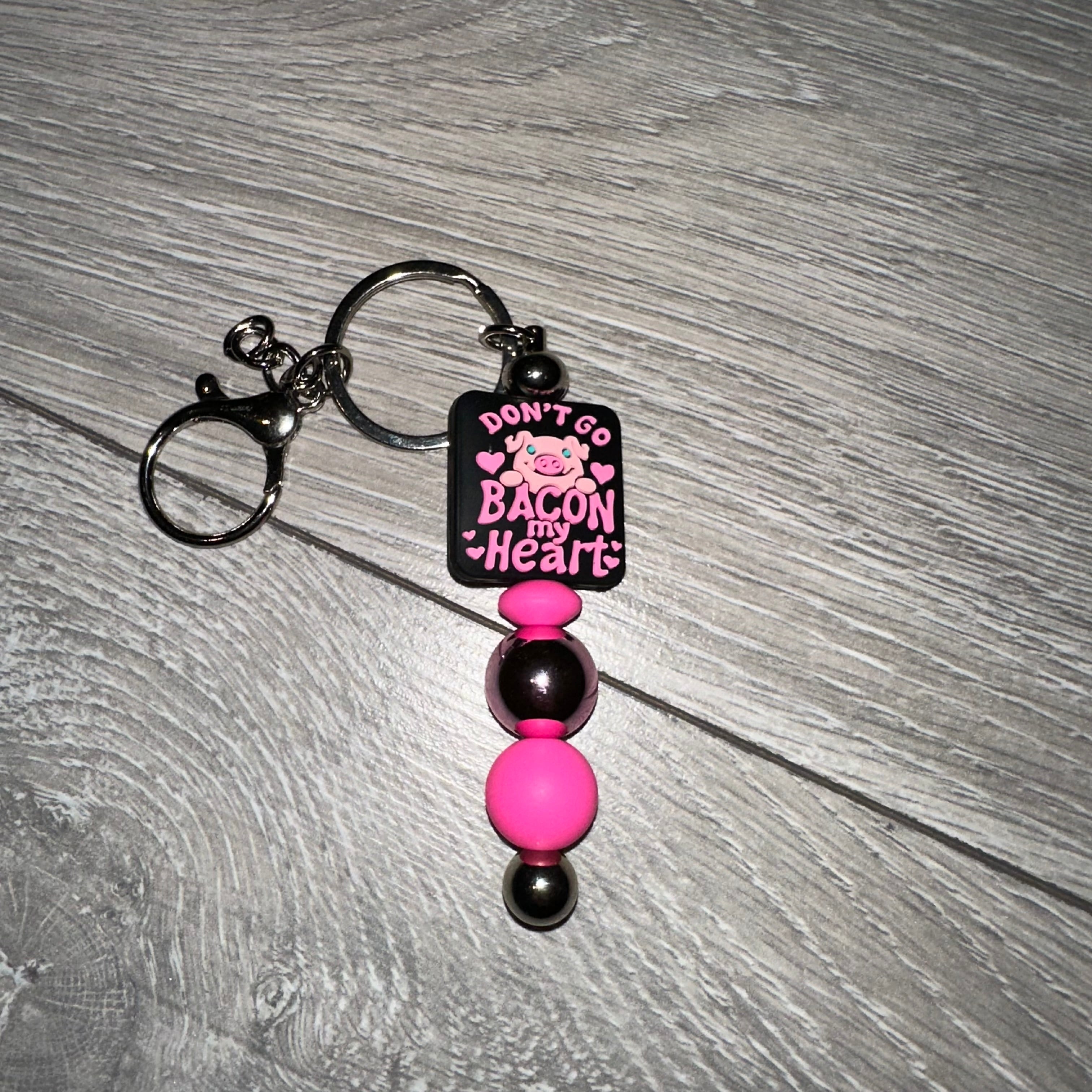 “Don’t Go Bacon My Heart” Focal Keyring