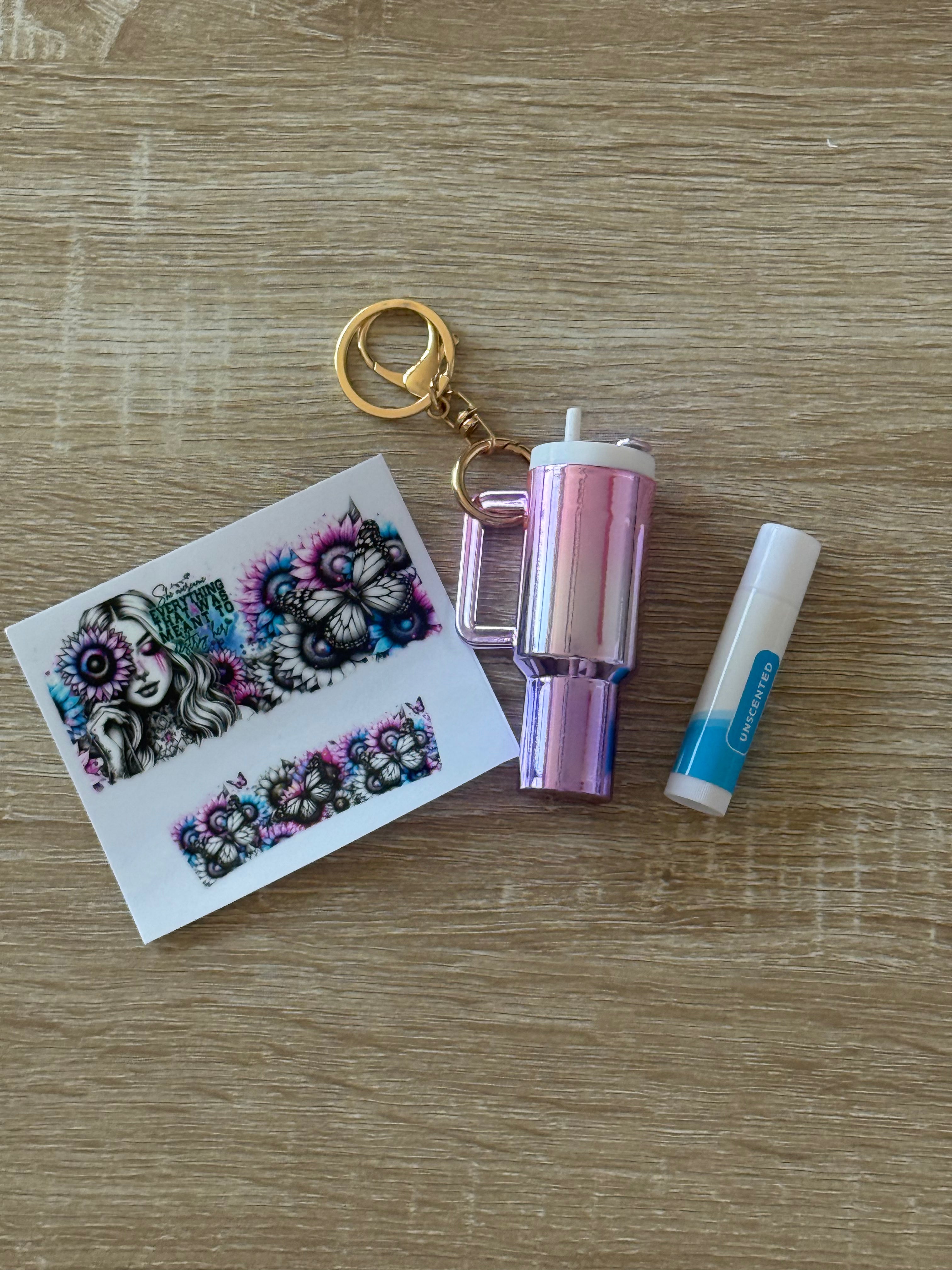 Mini Stanley Lip Balm Holder Keyring Bundle