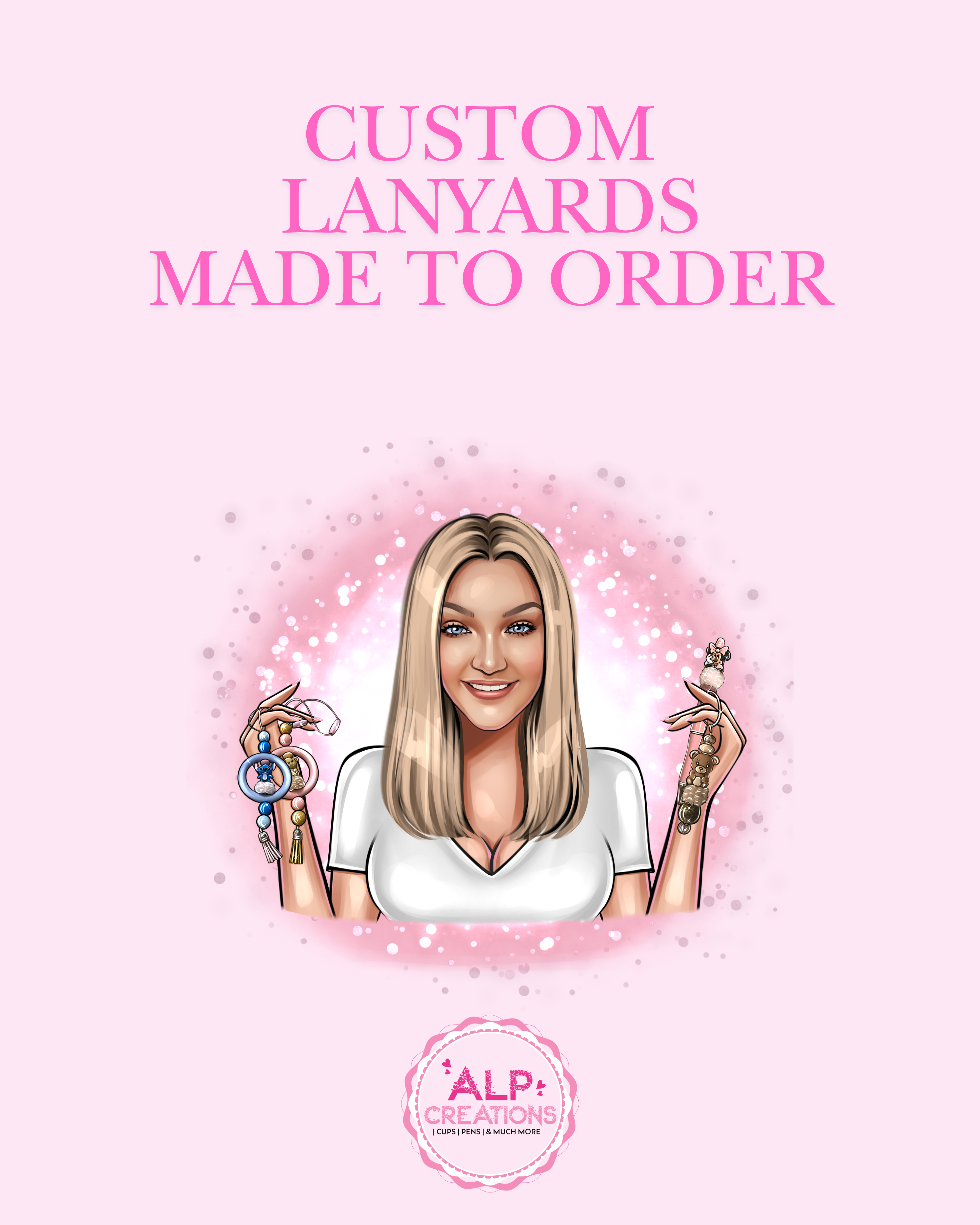 Custom Beaded & Focal Lanyards - Made to Order