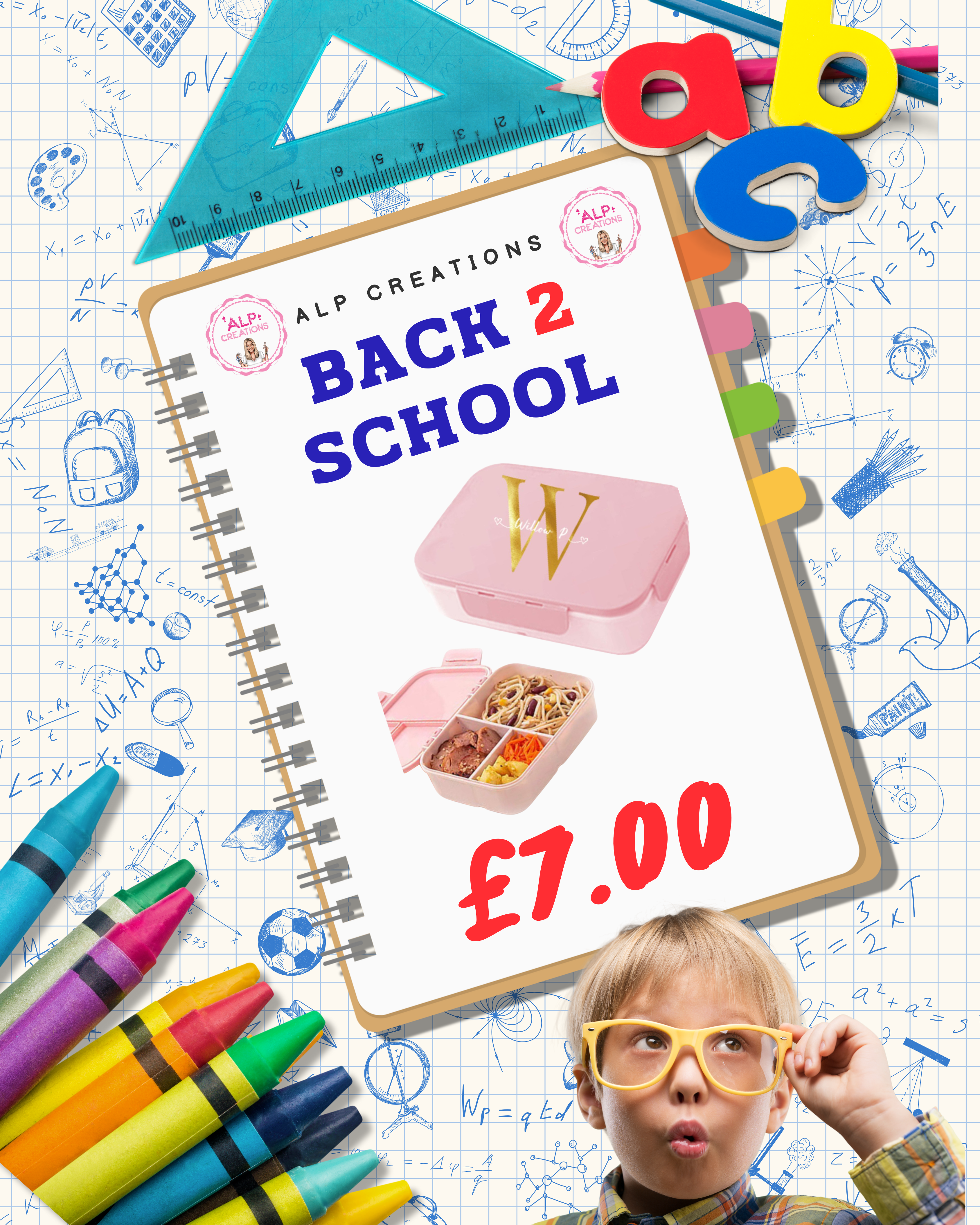 Back 2 Skool - Personalised Lunchboxes