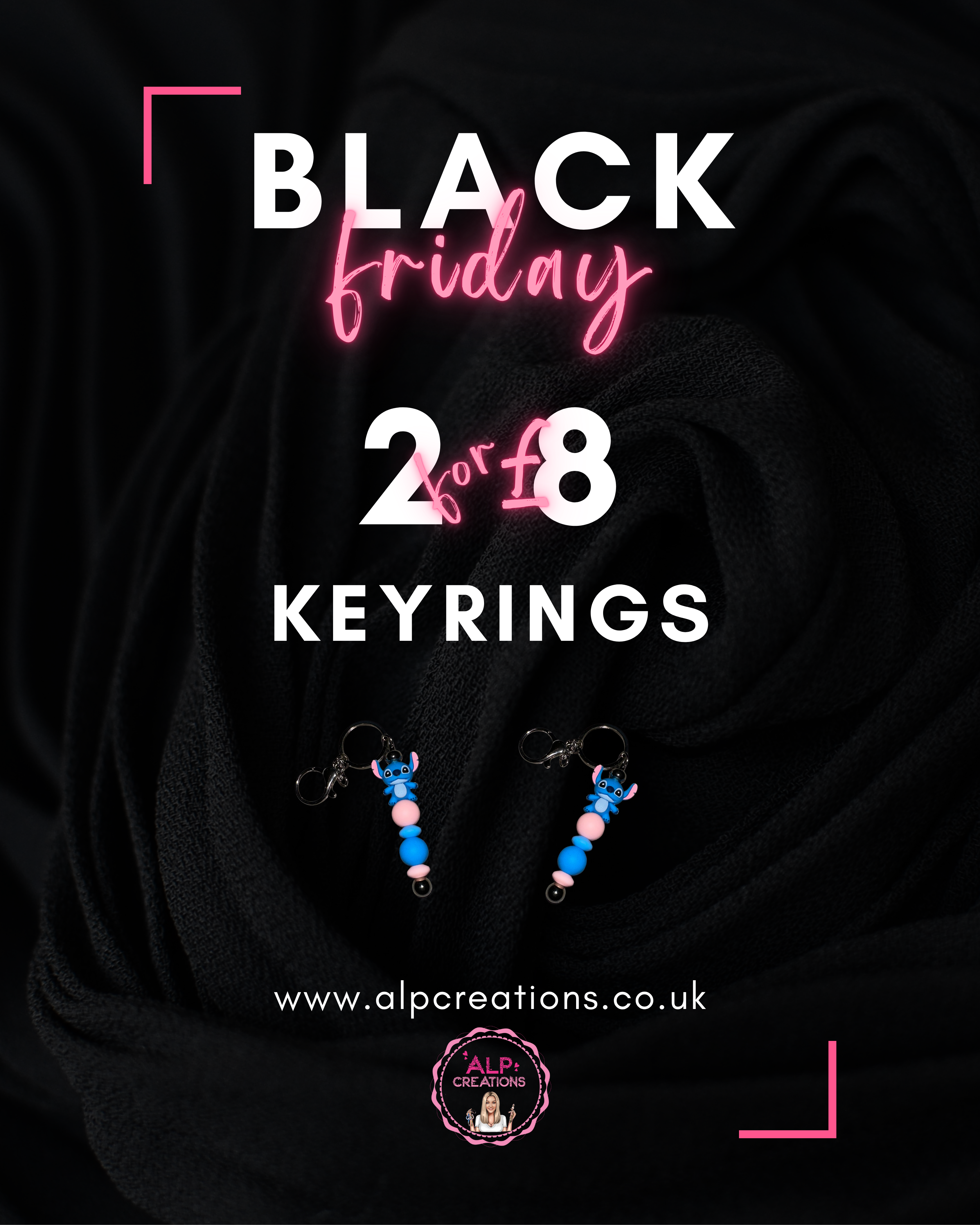 Black Friday - 2 for £8 Focal Keyrings