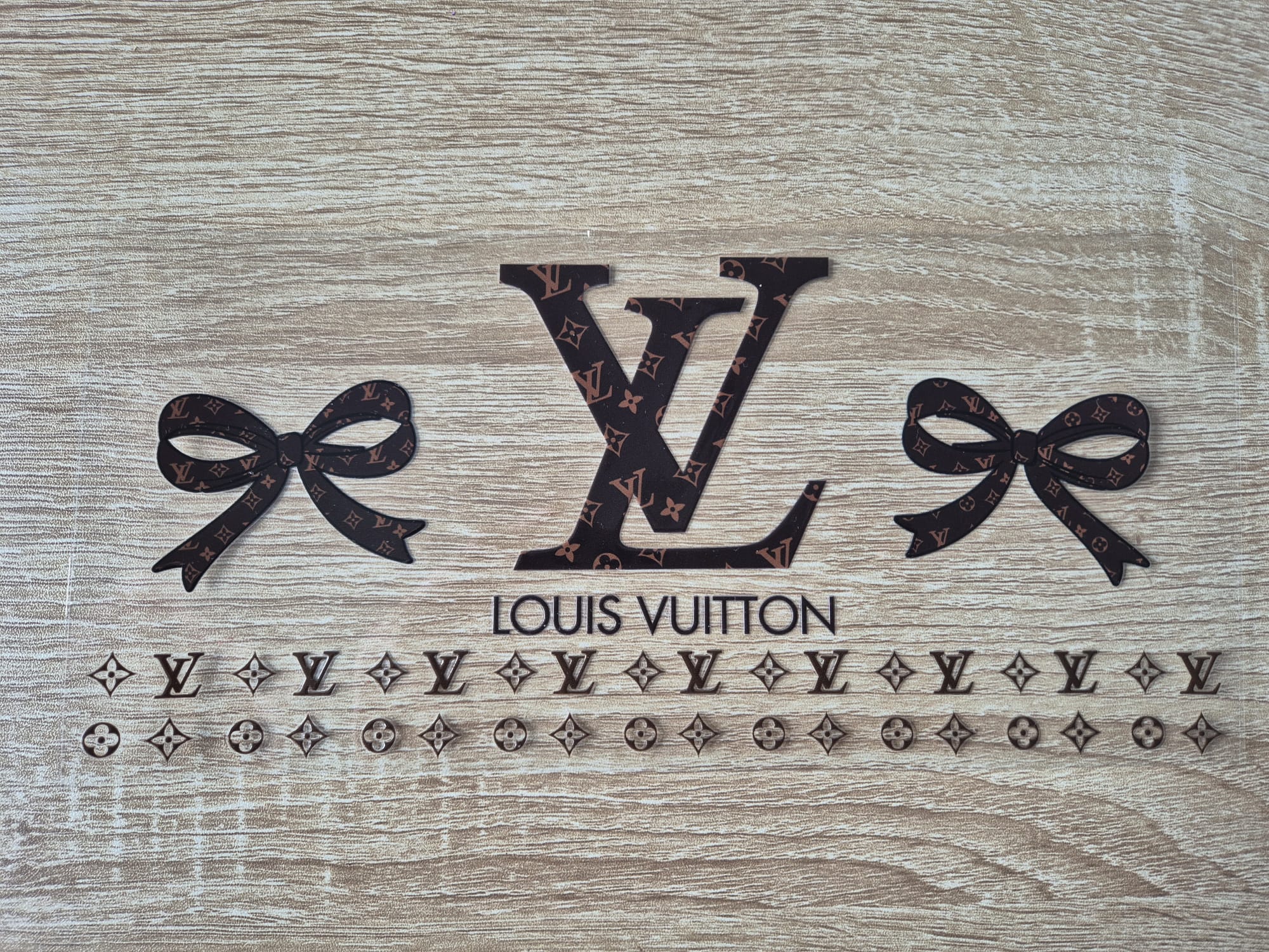 Louis Vuitton with LV Pattern Underneath