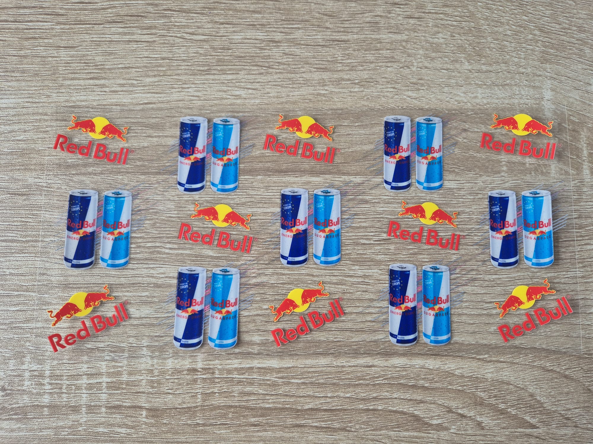 Red Bull Cans with the Red Bull Logo