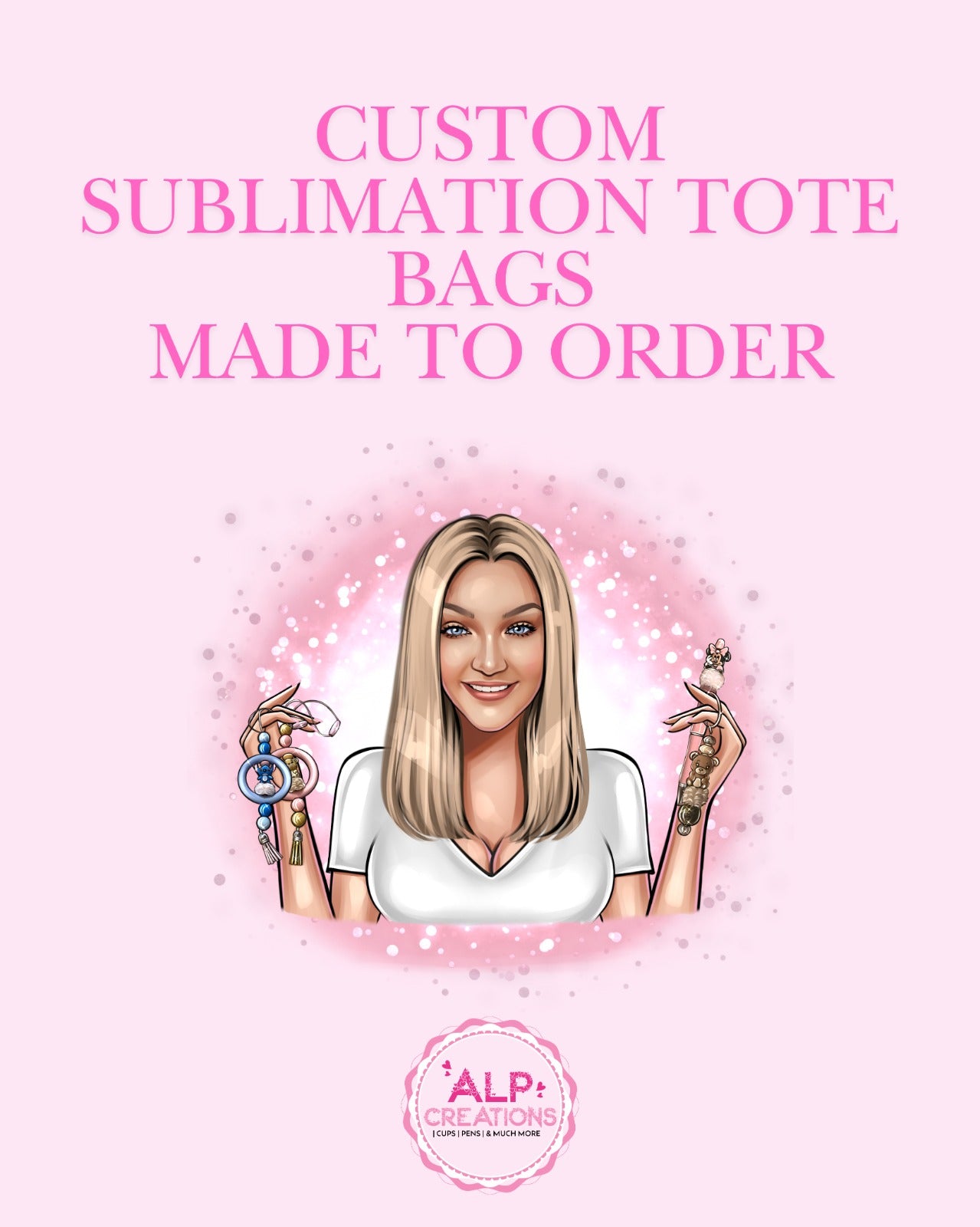 Custom Sublimation Tote Bags – Made to Order