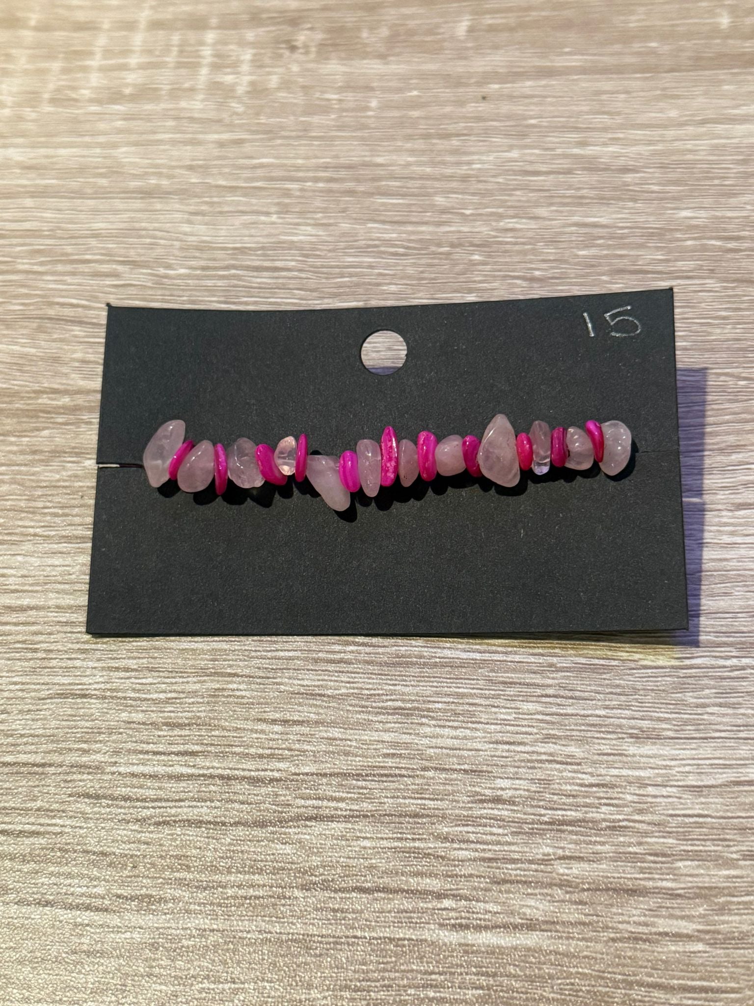 Pink & Light Pink Crystal Bracelet (Small - 15cm)