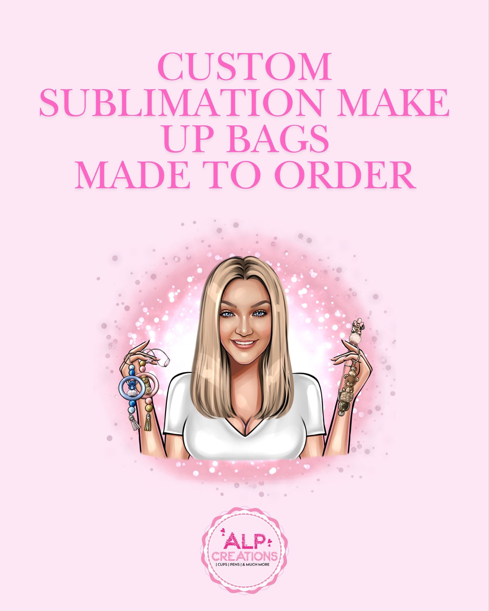 Custom Sublimation Make Up Bags – Made to Order