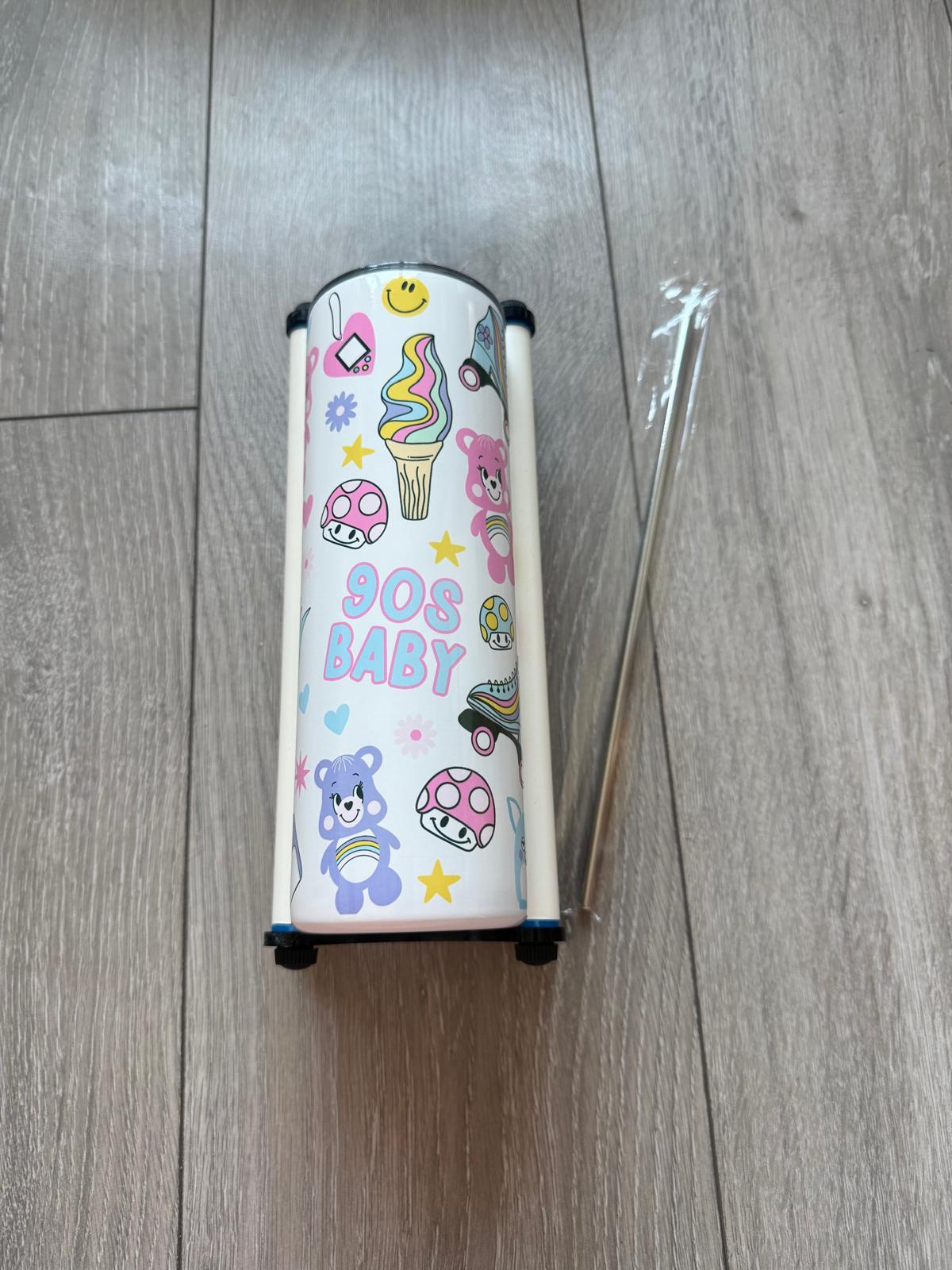 20oz Sublimation Tumbler with 90s Baby Wrap