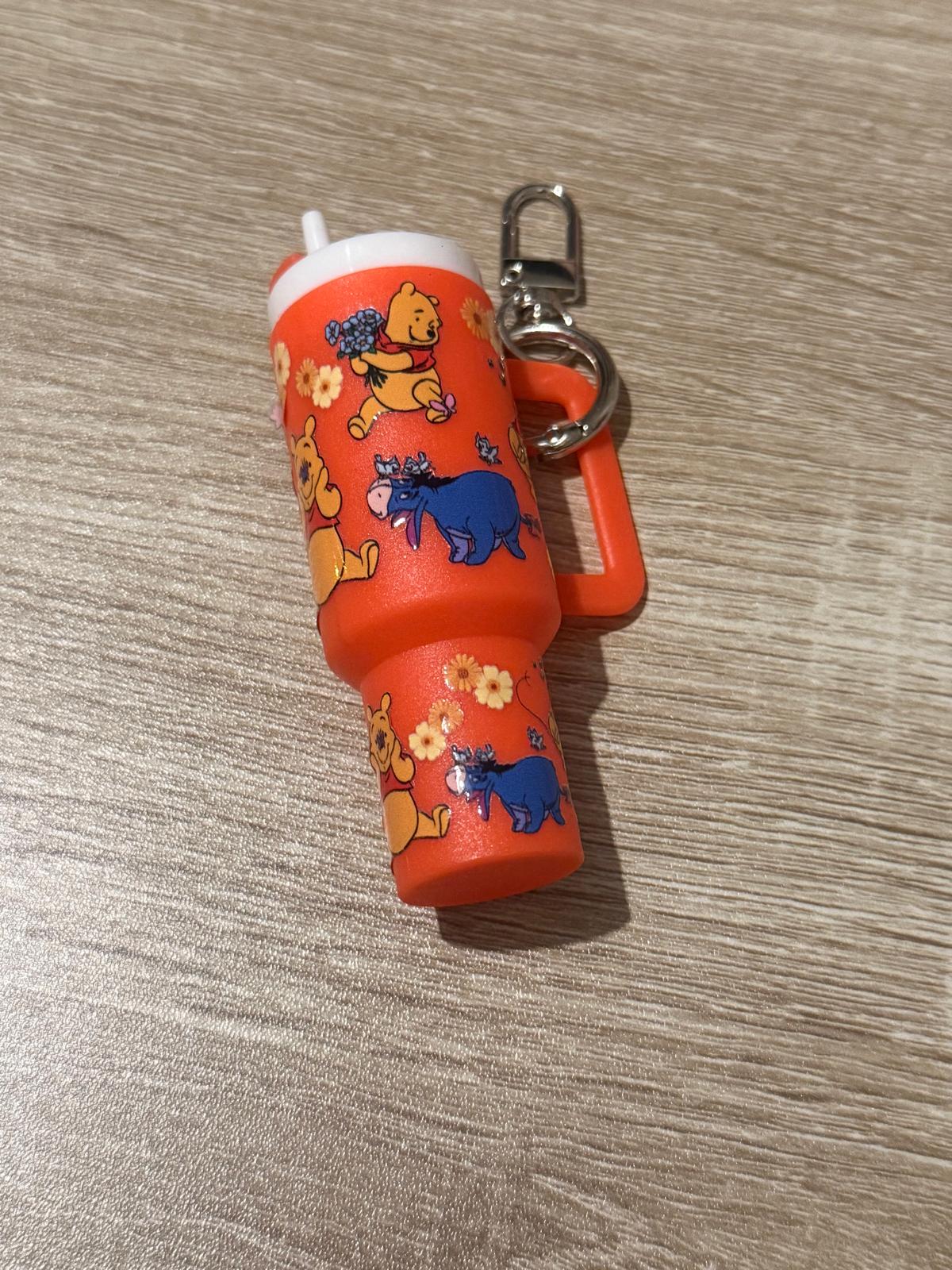 Mini Stanley Lip Balm Holder Keyring with Winnie the Pooh Wrap