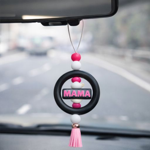 “Mama” Rear View Mirror Car Charm