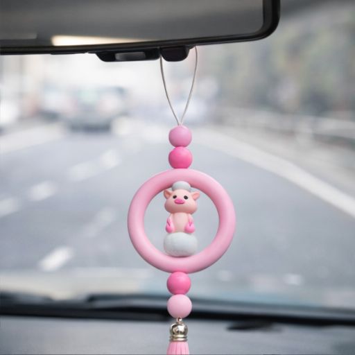 “Pig” Rear View Mirror Car Charm