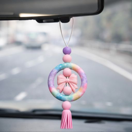 “Bow” Rear View Mirror Car Charm
