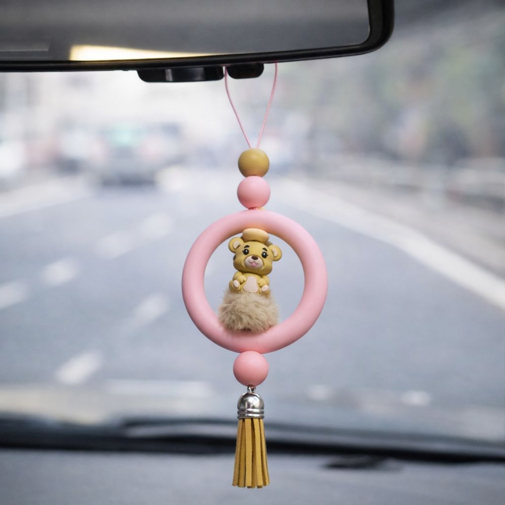 “Bear” Rear View Mirror Car Charm