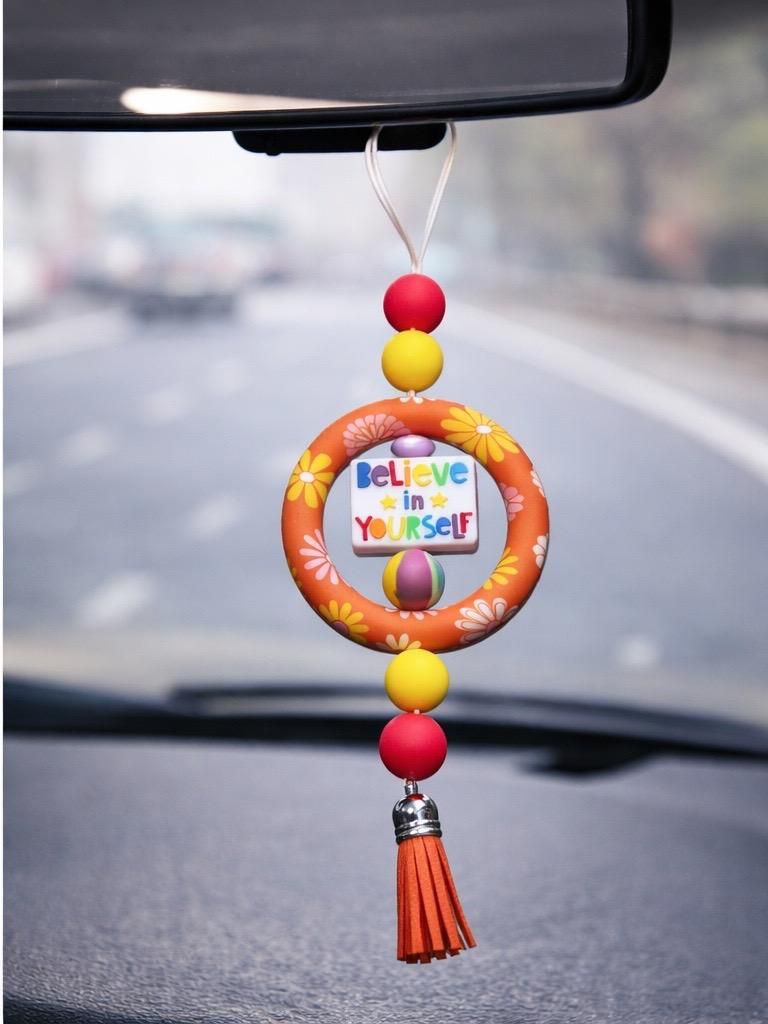 “Believe in Yourself” Rear View Mirror Car Charm