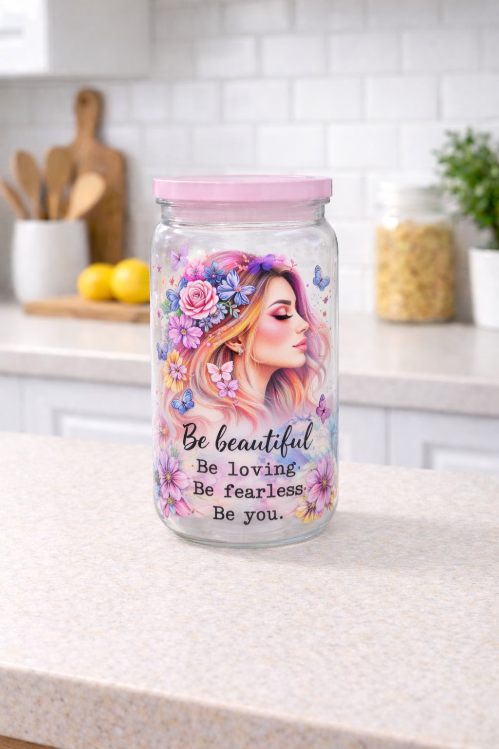 16oz “Be Beautiful” Plastic Libbey Cup