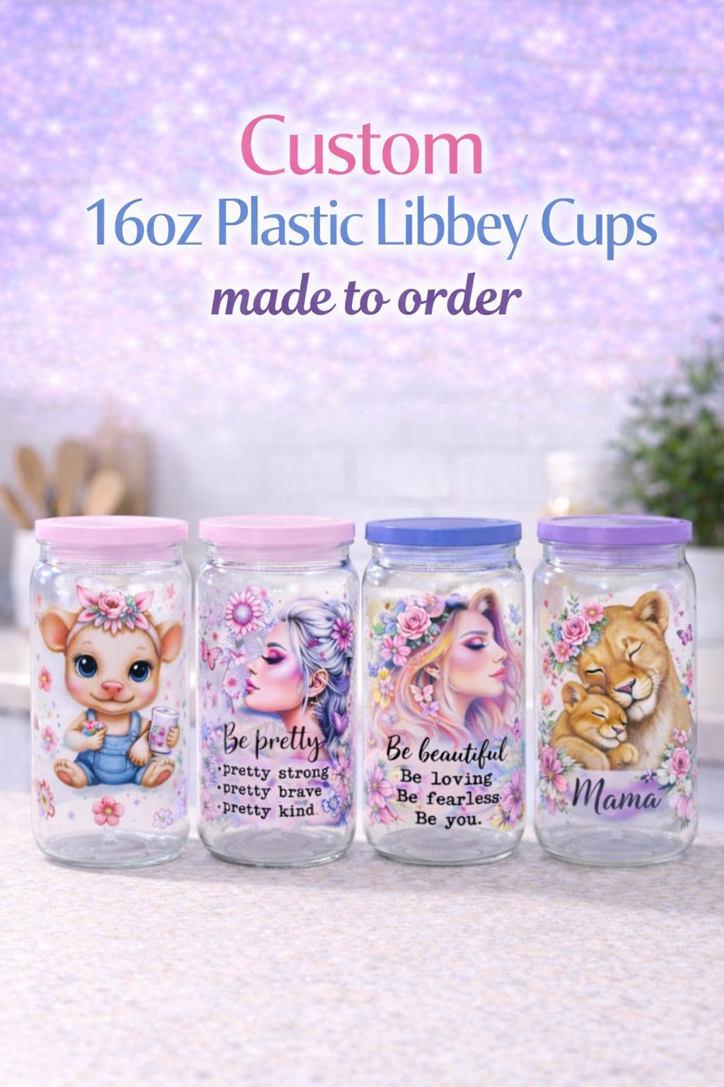 16oz Custom Plastic Libbey-Style Cup – Made to Order