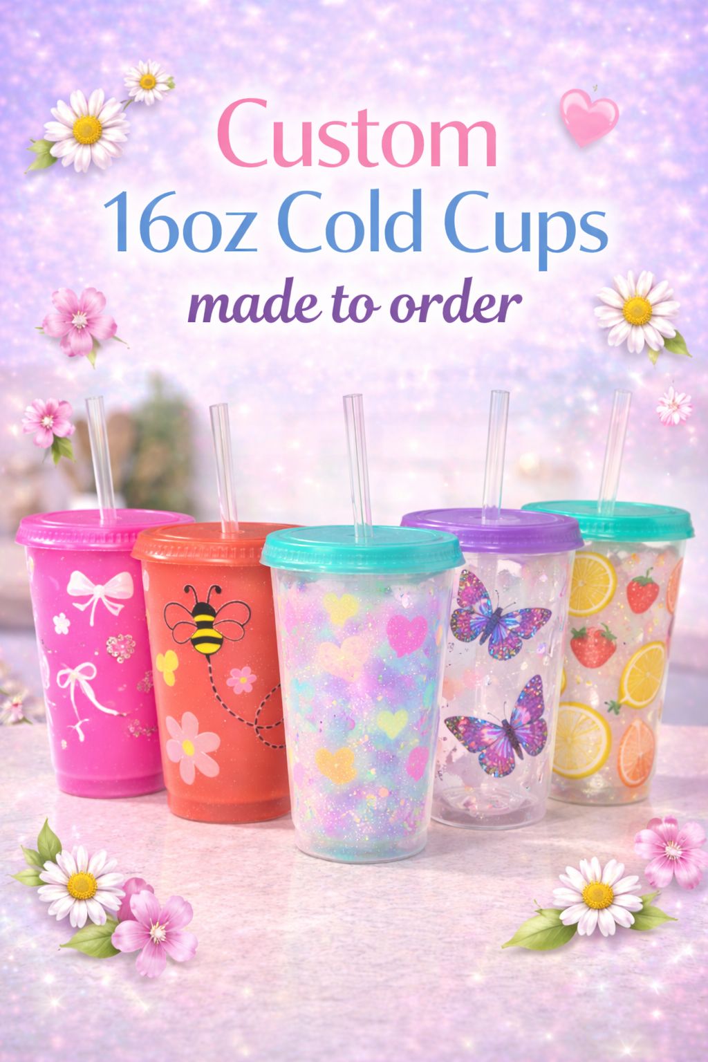 16oz Custom Cold Cup – Made to Order