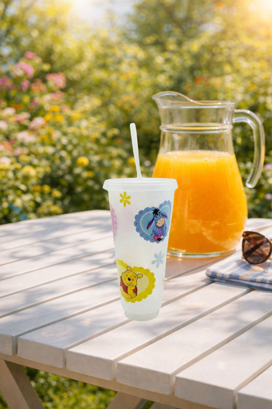 24oz “Yellow Bear & Friends” Cold Cup