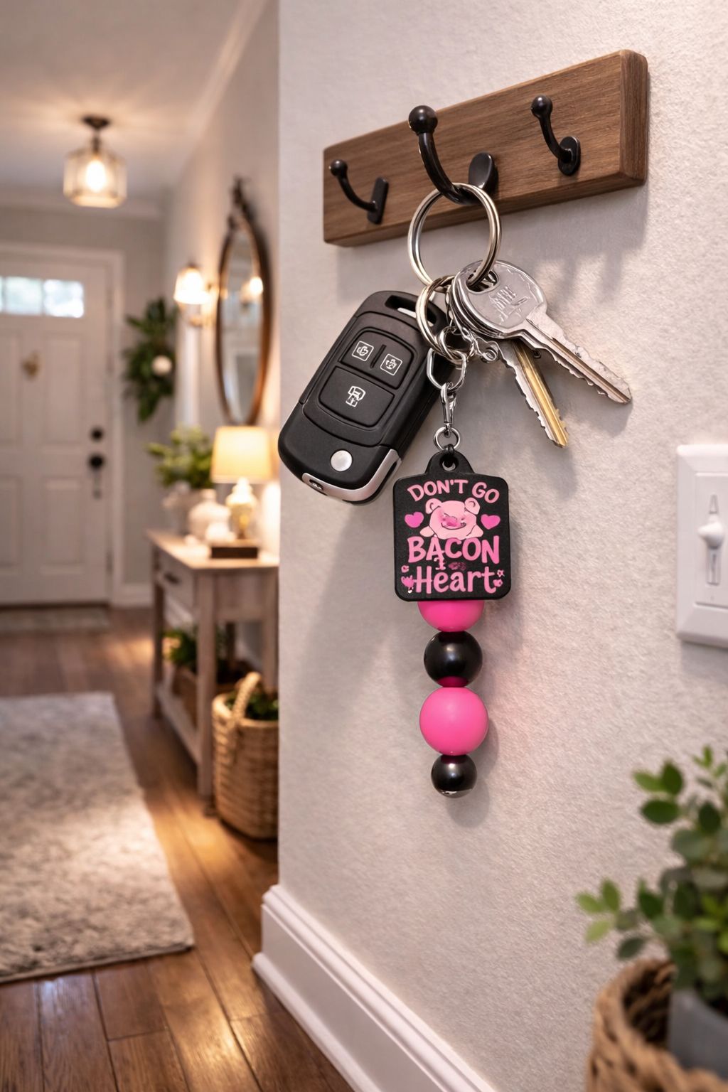 “Don’t Go Bacon My Heart” Focal Keyring