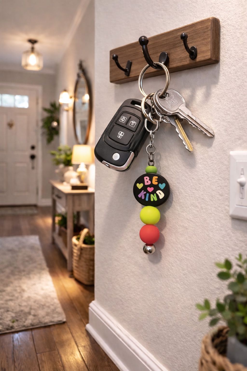 Neon “Be Kind” Focal Keyring