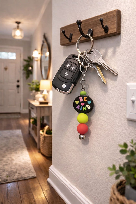 Neon “Be Kind” Focal Keyring