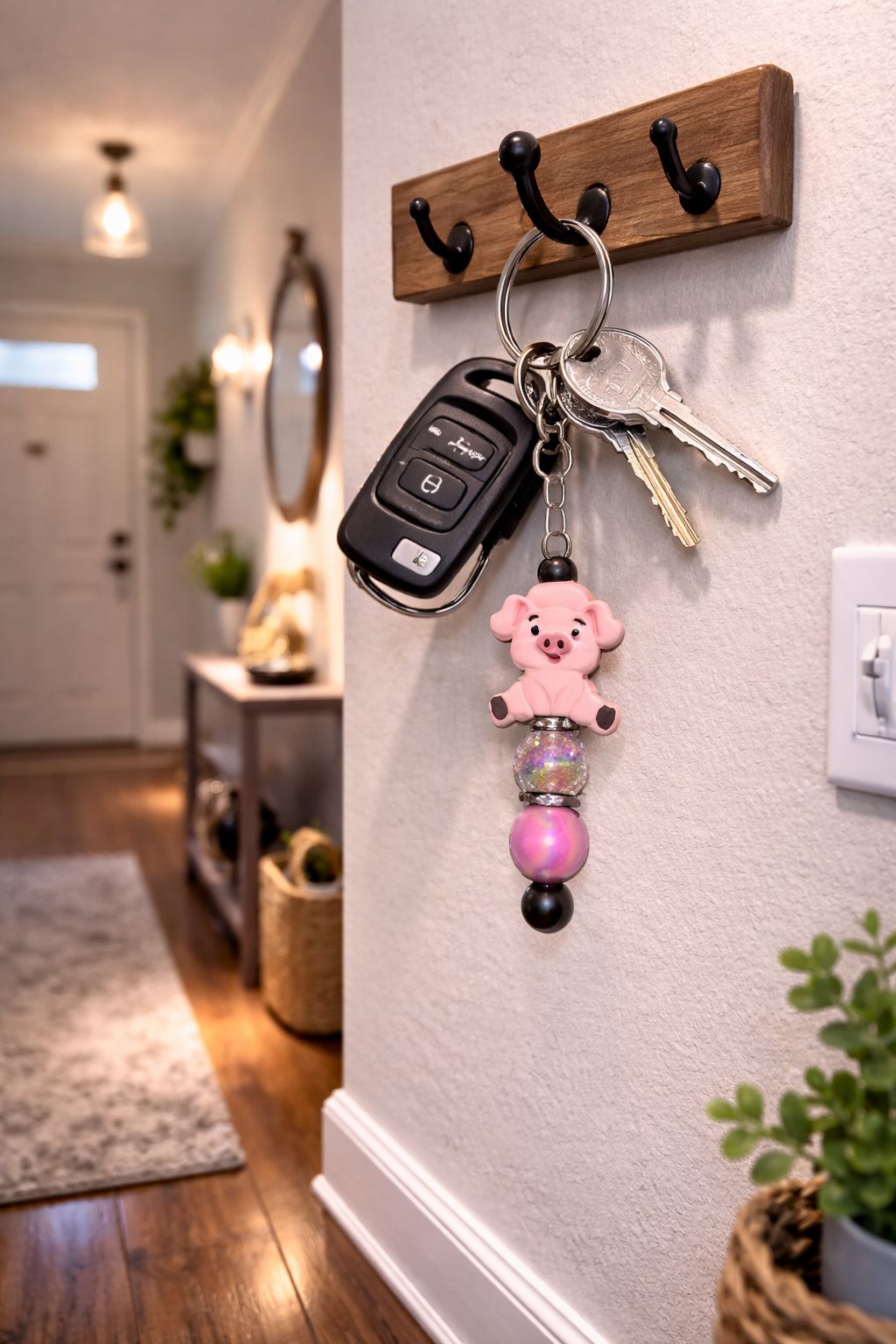 “Pig” Focal Keyring