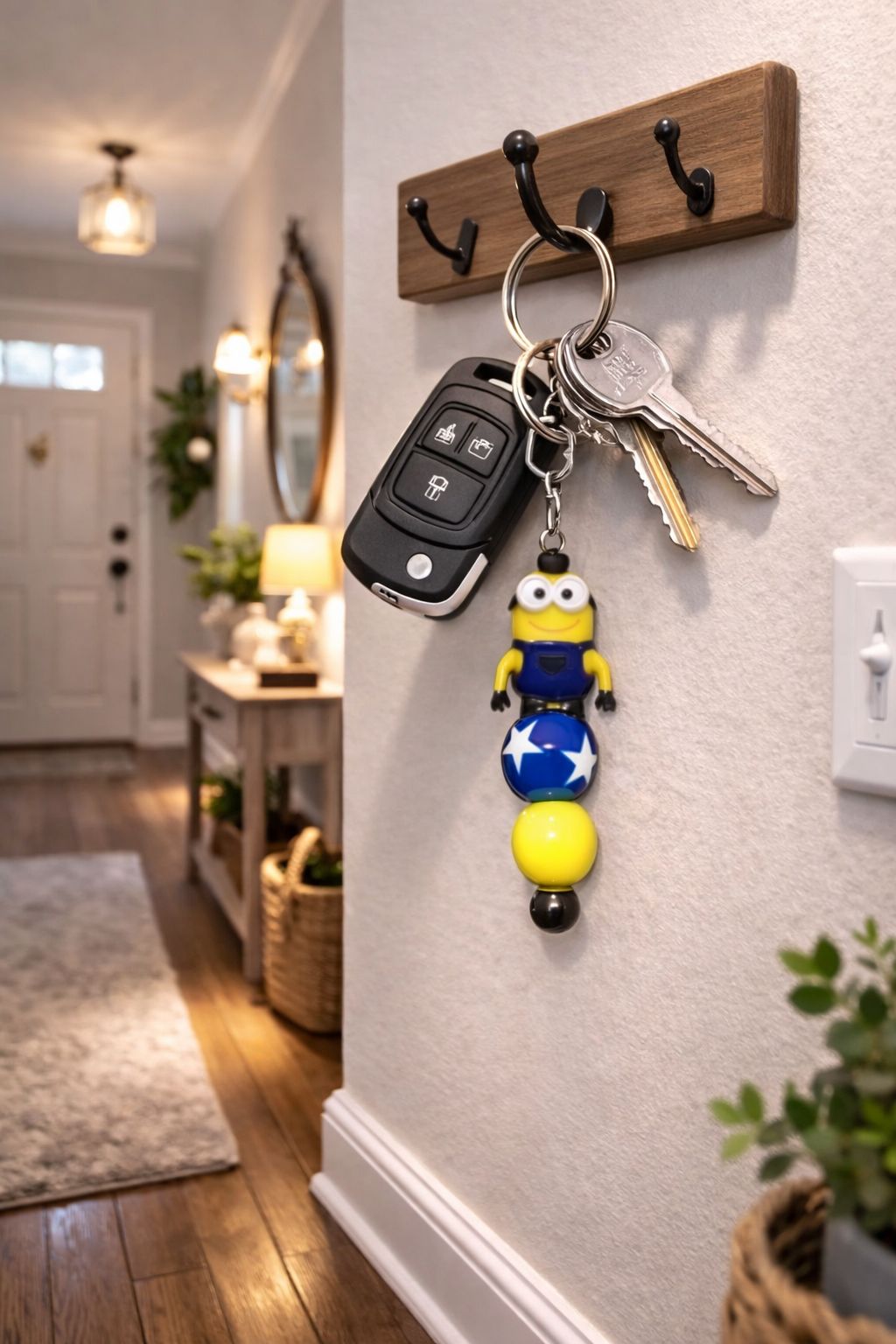 “Yellow Two Eyed Creature” Focal Keyring