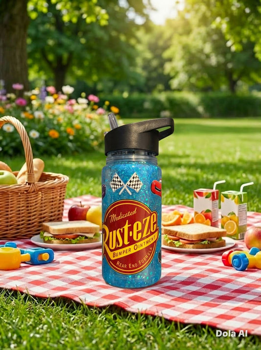 10oz Kids Snowglobe Water Bottle – Cars Wrap