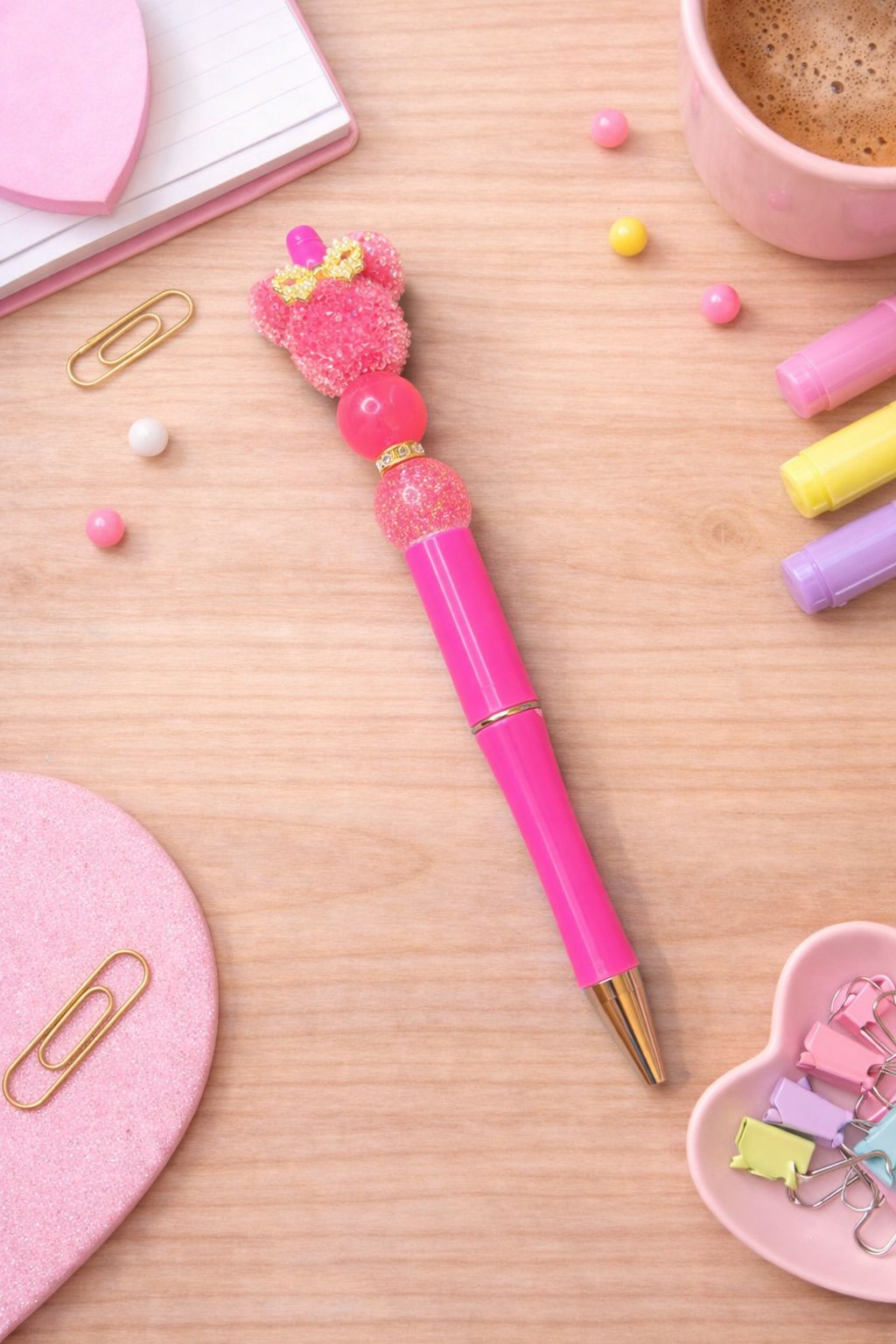 Pink “Sugar Mickey Head” Focal Pen