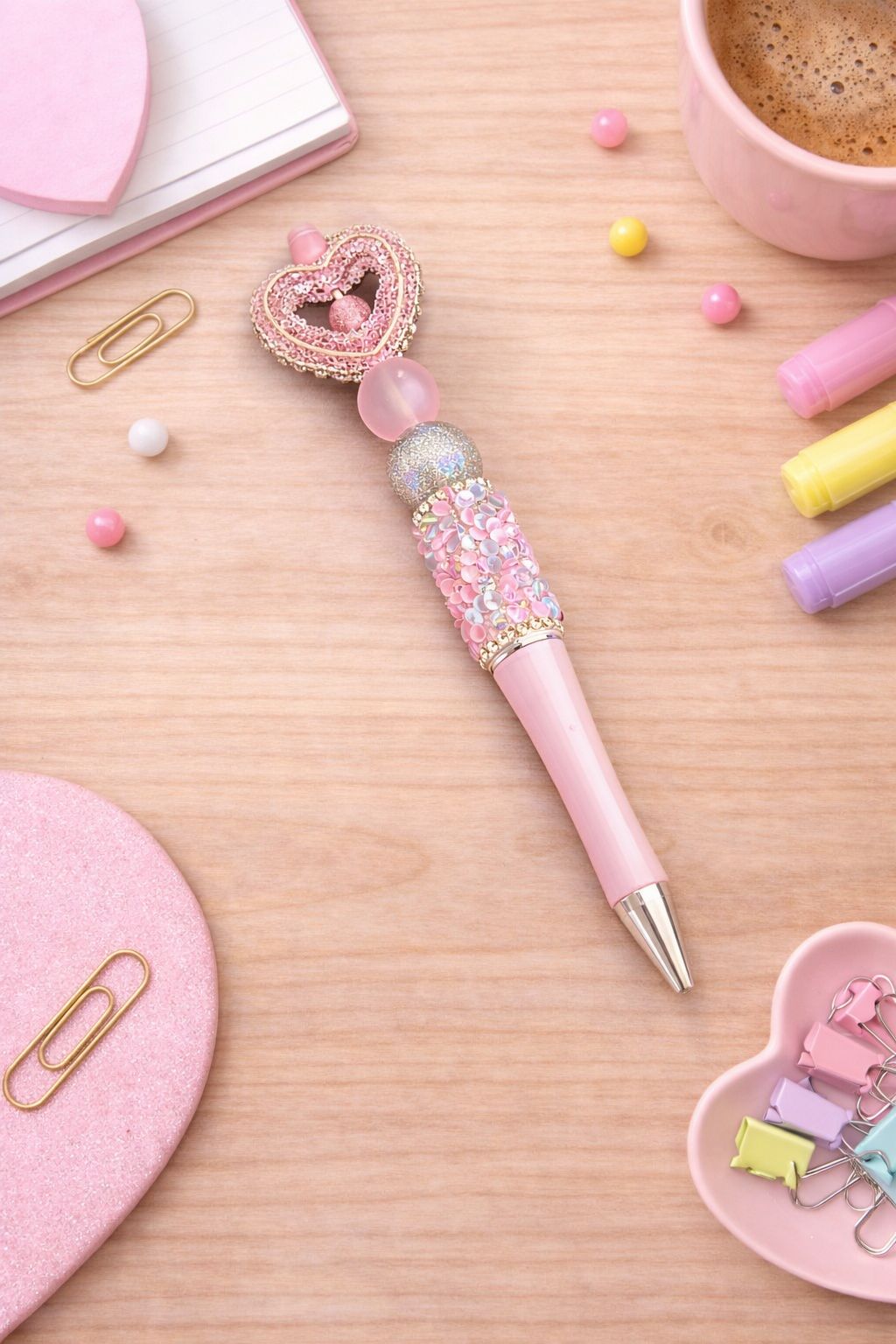 Pink “Sugar Heart” Luxury Focal Pen