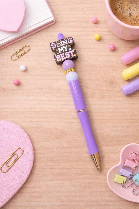 Purple "Doing My Best" Focal Pen